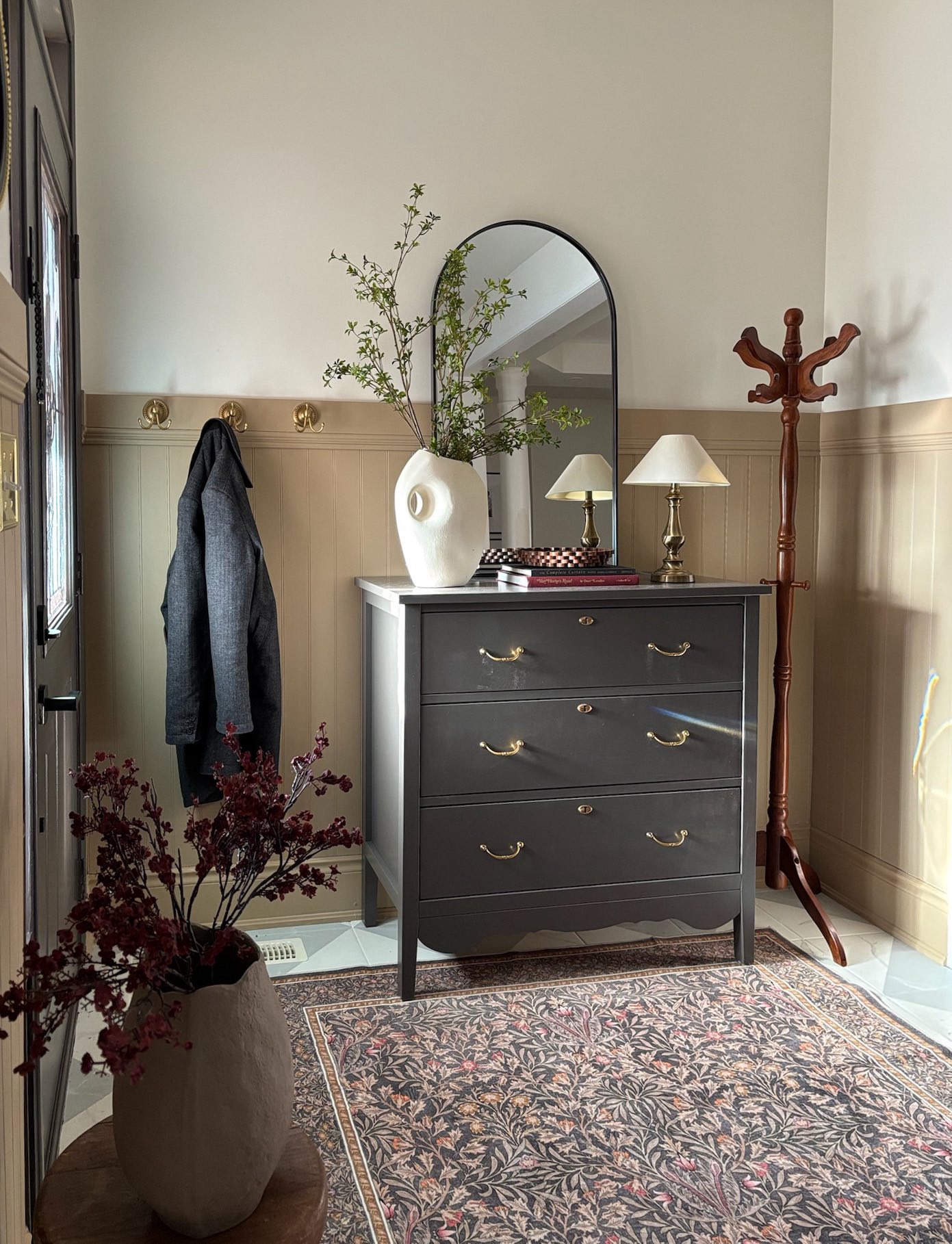 I took this basic IKEA dresser I found on marketplace and transformed it into a classic piece of furniture
