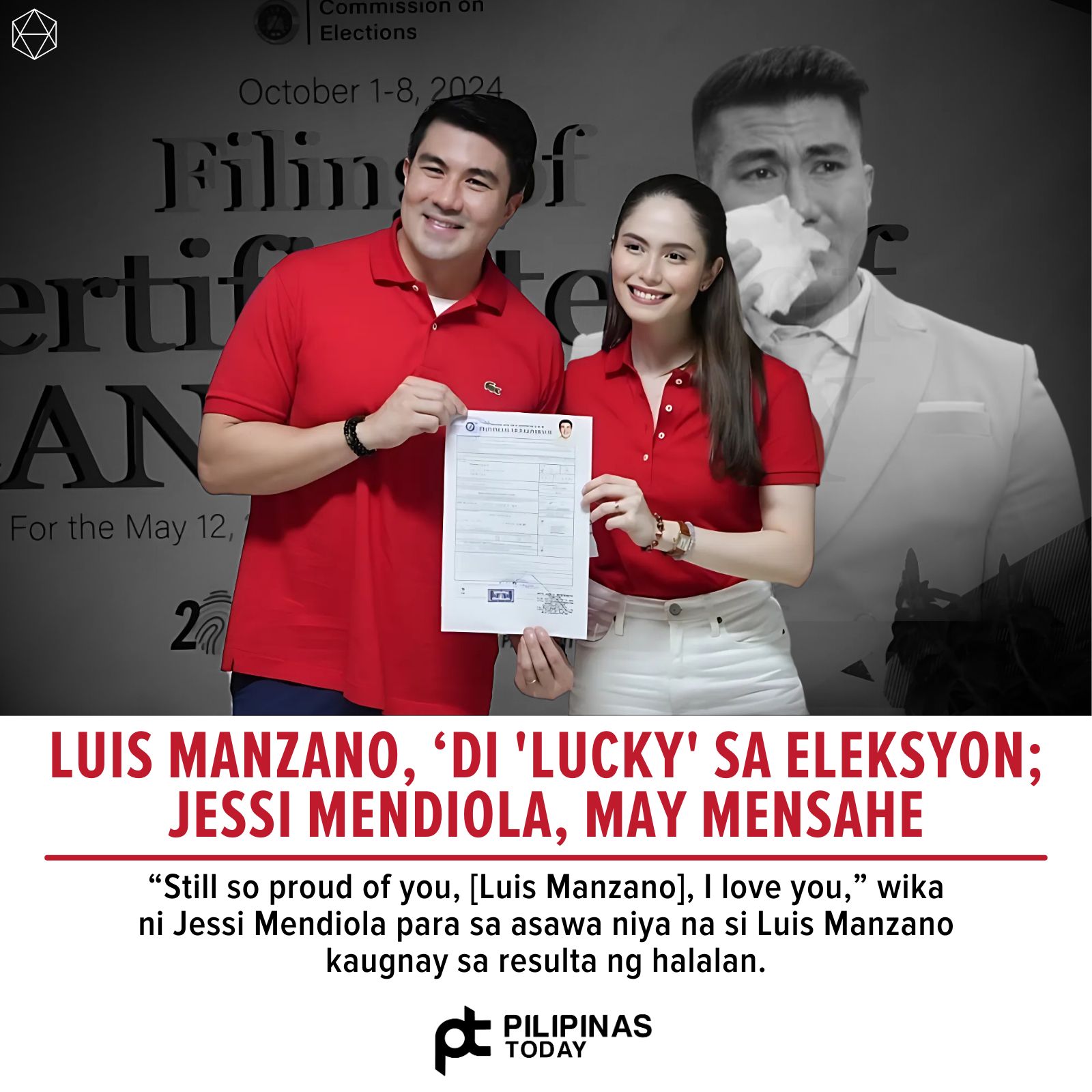 Pilipinas - Hindi pinalad ang aktor at TV host na si Luis “Lucky ...