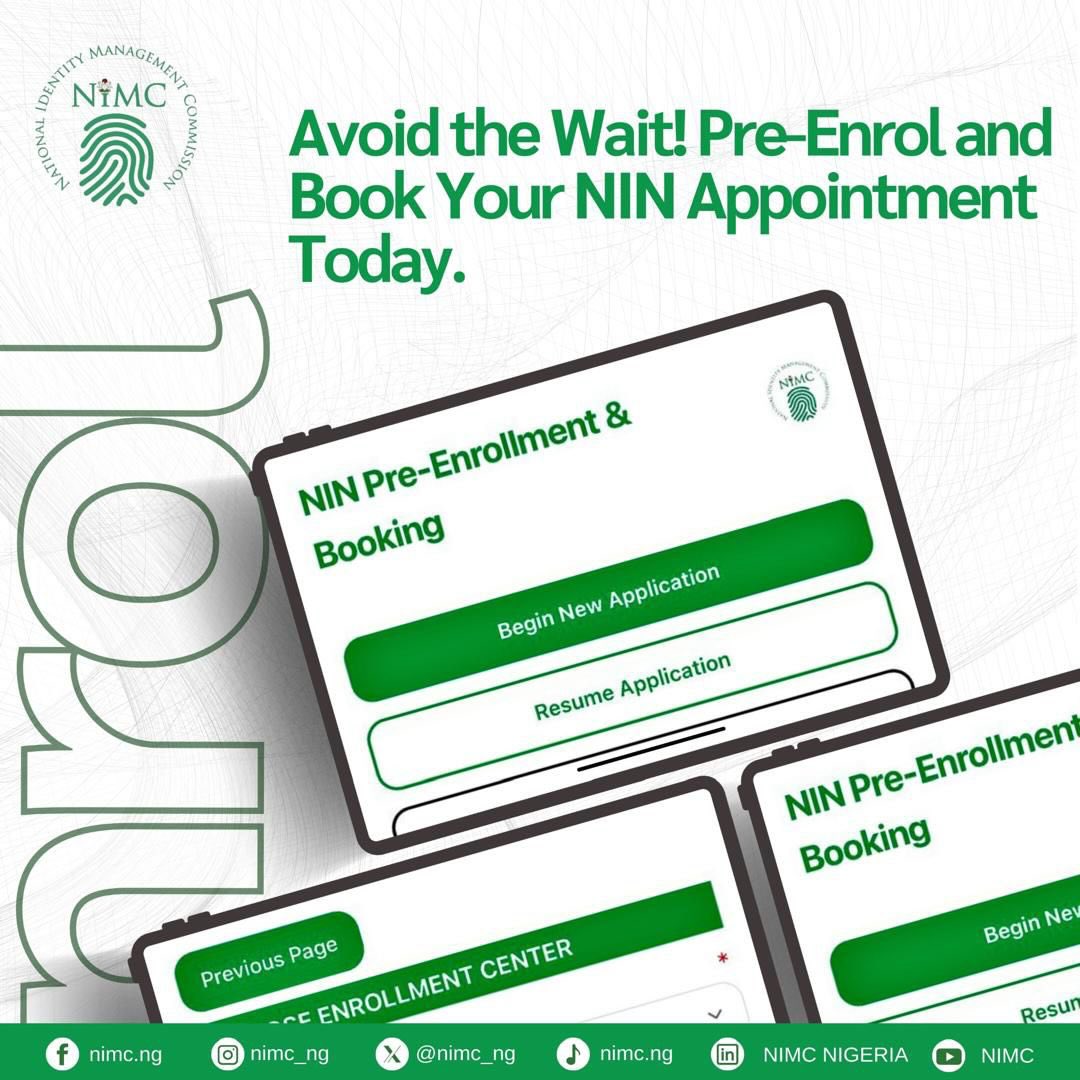 NIMC - Did you know you can start your NIN enrolment... | Facebook
