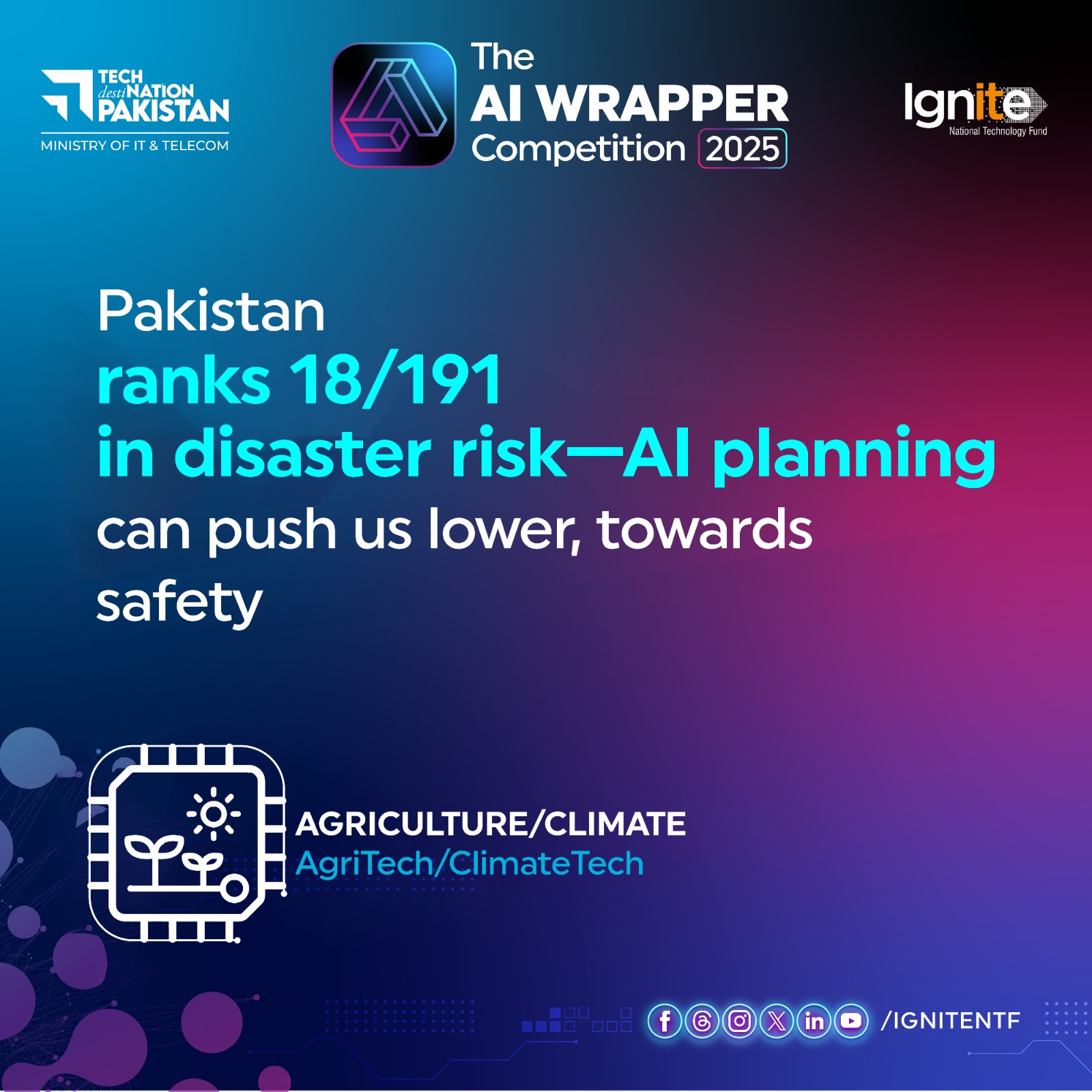 Ignite - Pakistan ranks 18/191 in global disaster risk. But with AI ...