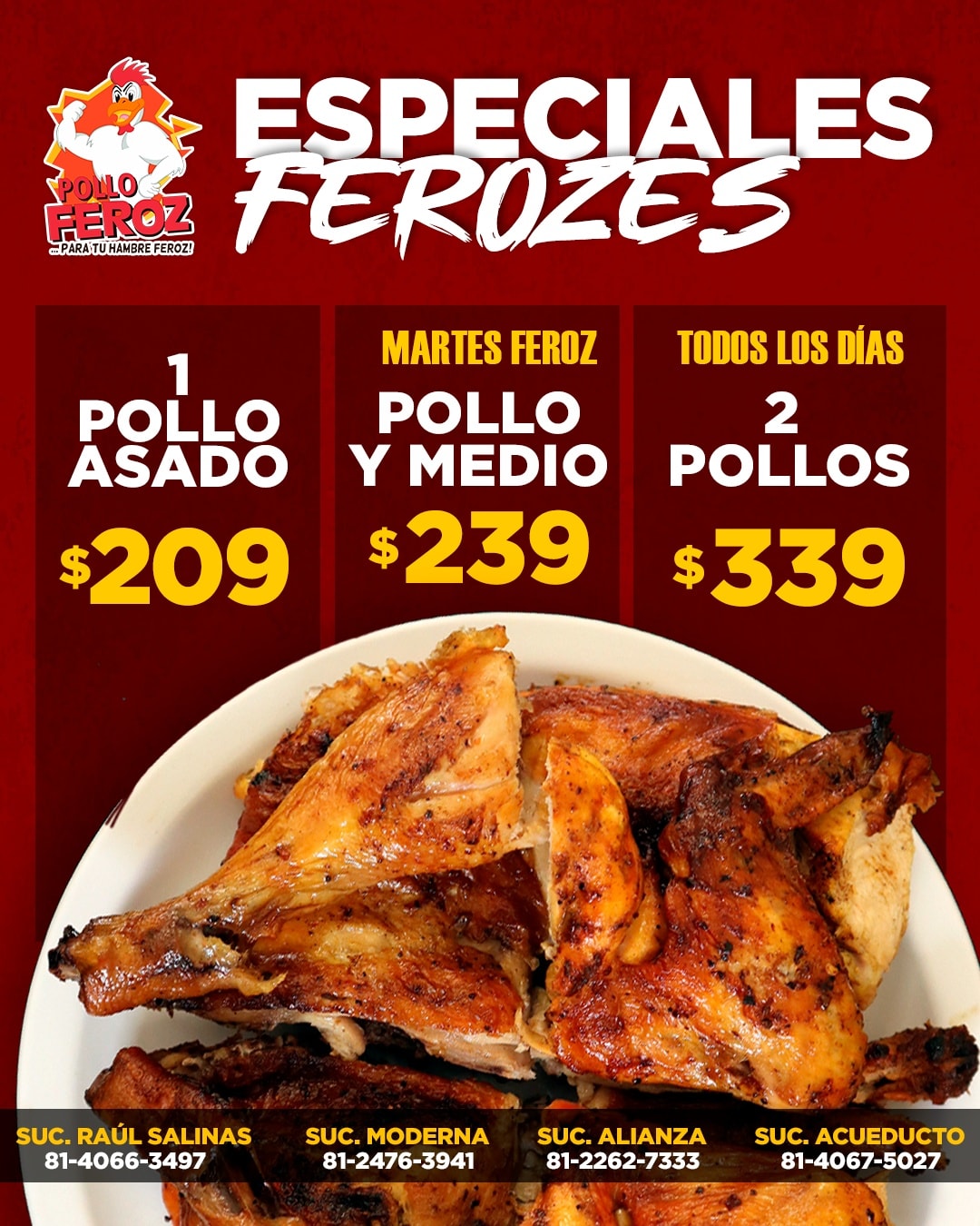 Pollo - 💰🍗 Martes Feroz: el día donde el ahorro y el sabor se sirven ...