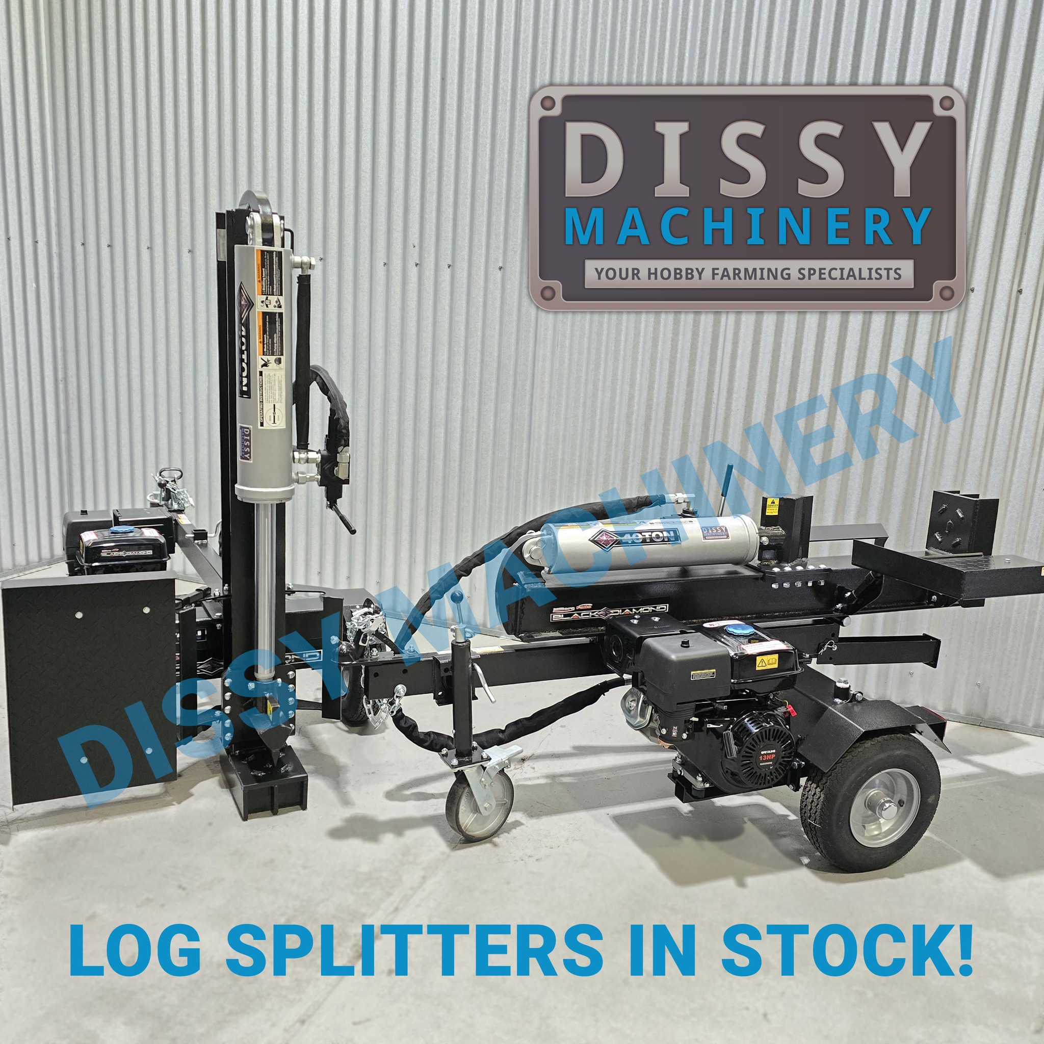 Dissy Machinery - 🚨 LOG SPLITTERS IN STOCK NOW! 🚨 Whether... | Facebook