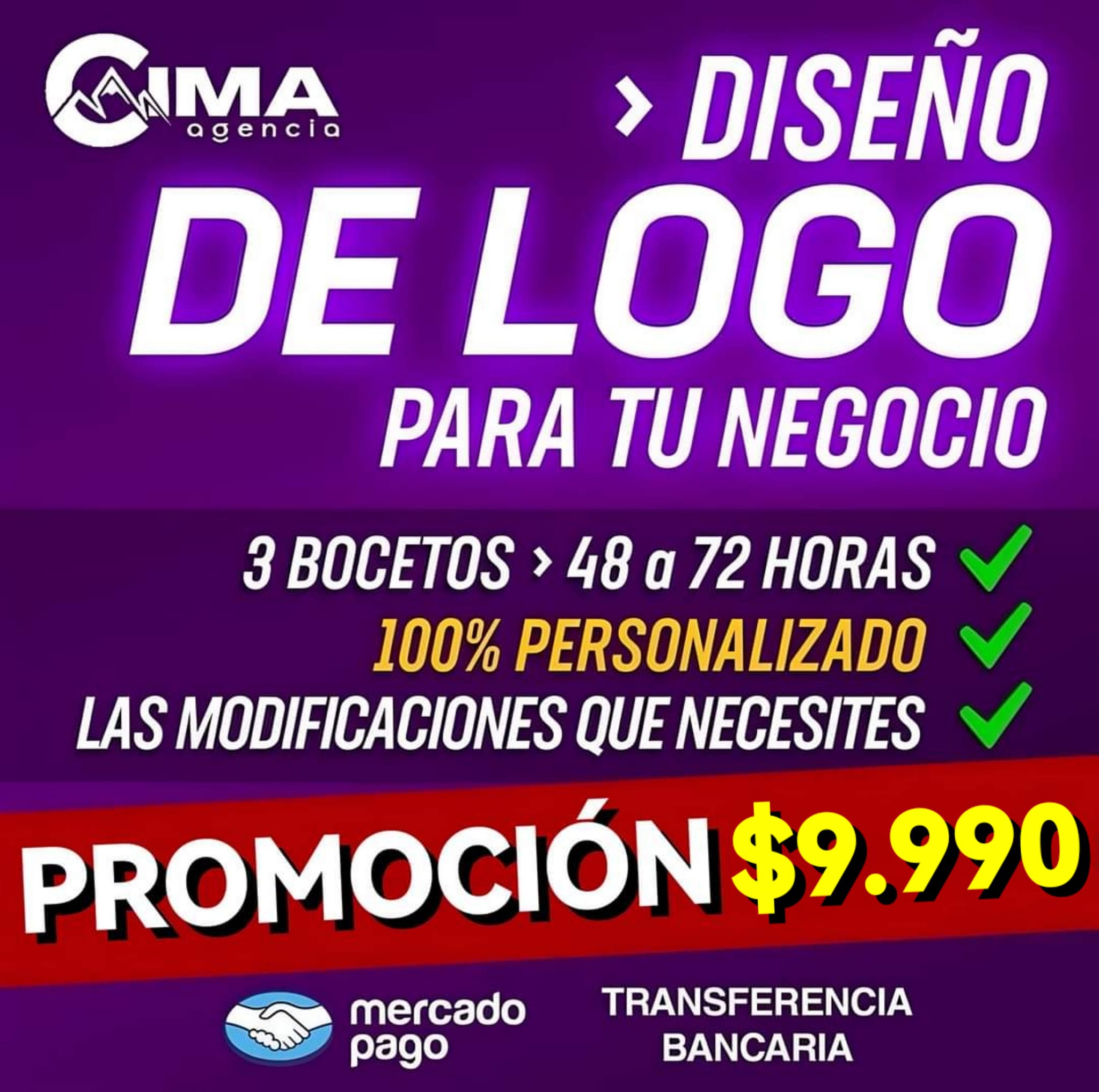 CIMA - Diseño de Logo Para tu Negocio 🙌 100% Personalizado 3 Bocetos de ...