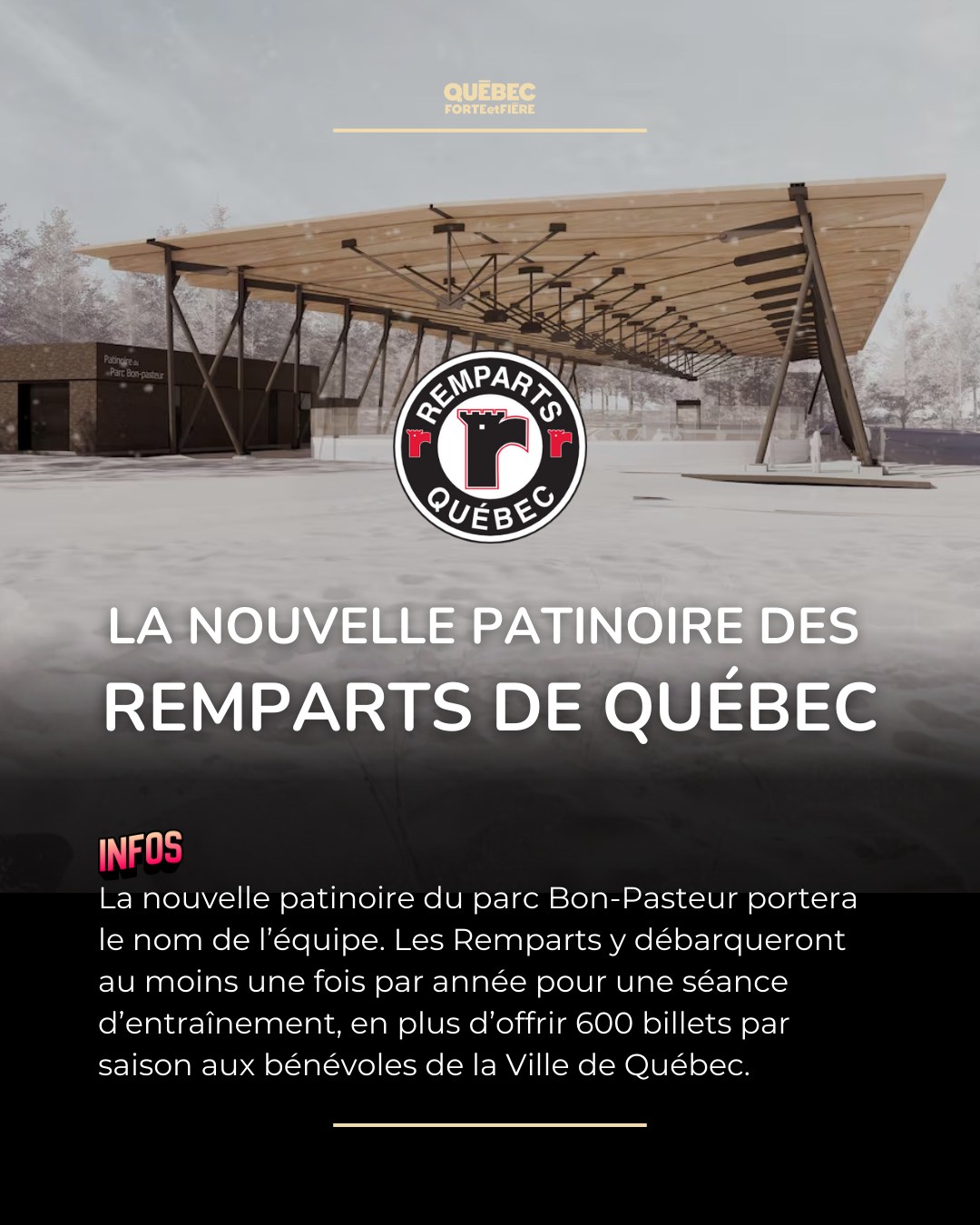 Québec - ⛸ Les Remparts de Québec et la Ville de Québec s'unissent pour ...