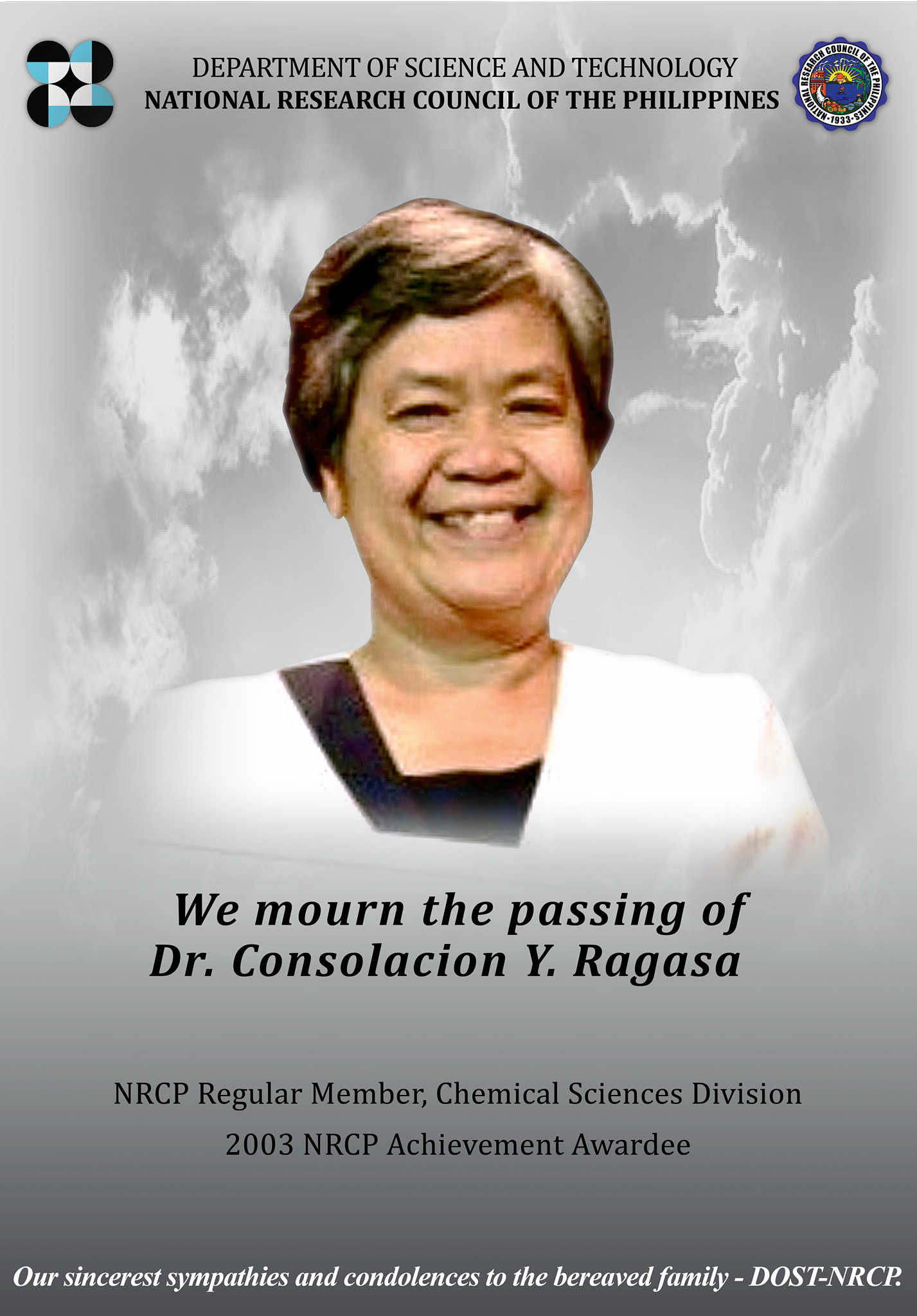 DOST National Research Council of the Philippines - NRCP mourns the ...