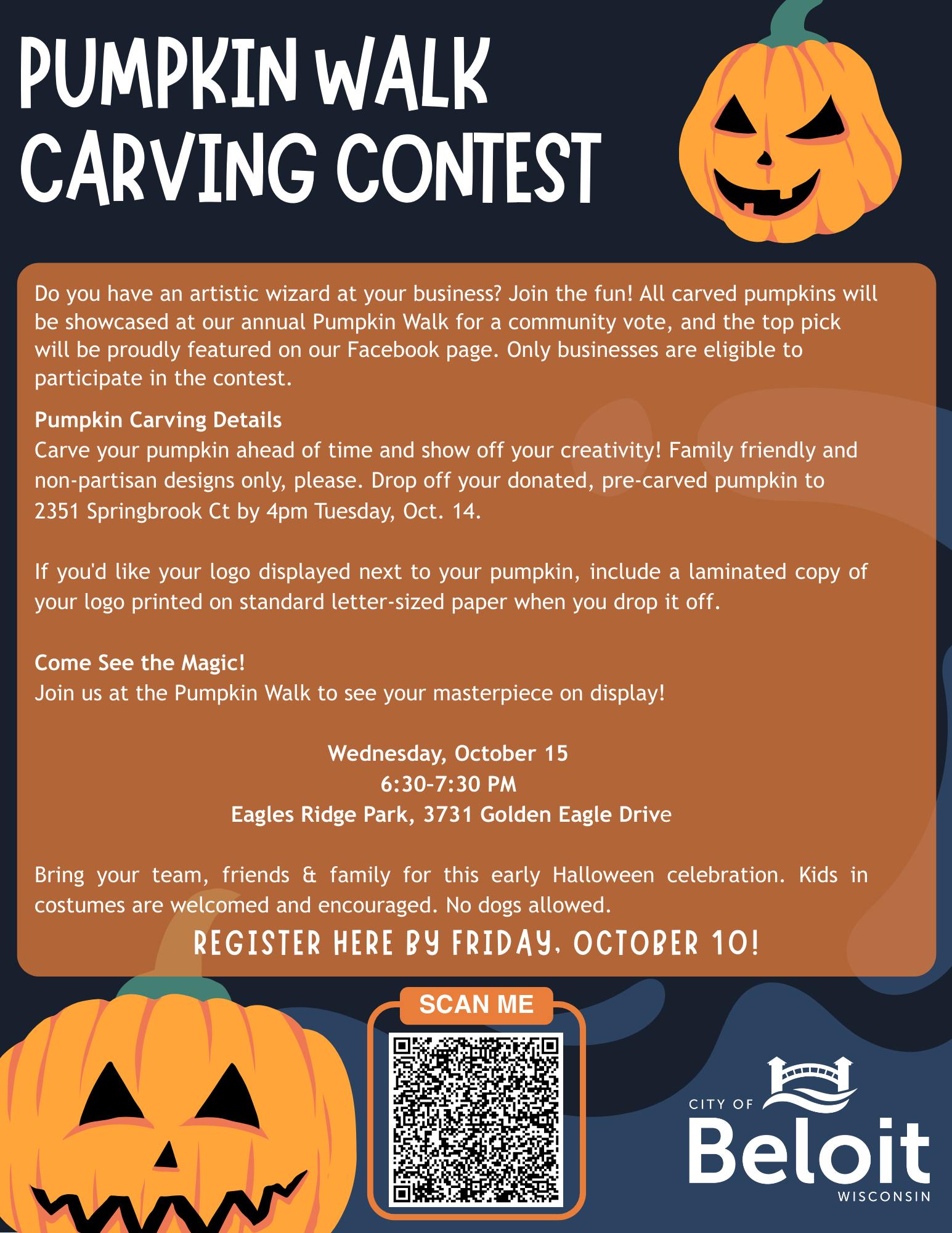 City - Pumpkin Carving Contest for Businesses! Do you have an artistic ...