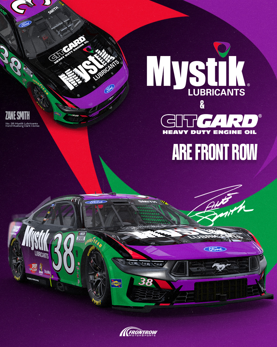 Mystik Lubricants Returns with Zane Smith for 2026 Season Heavy