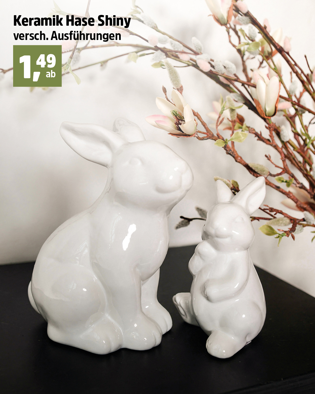Shiny Frühlingsgefühle! ✨🐰 Diese süßen Keramikhasen bringen mit ihrem glänzenden Finish ein echtes Highlight auf Eure Fensterbank. Ein absoluter Hingucker. Jetzt in unseren Märkten entdecken. #thomasphilipps #thomasphilippsdeutschland