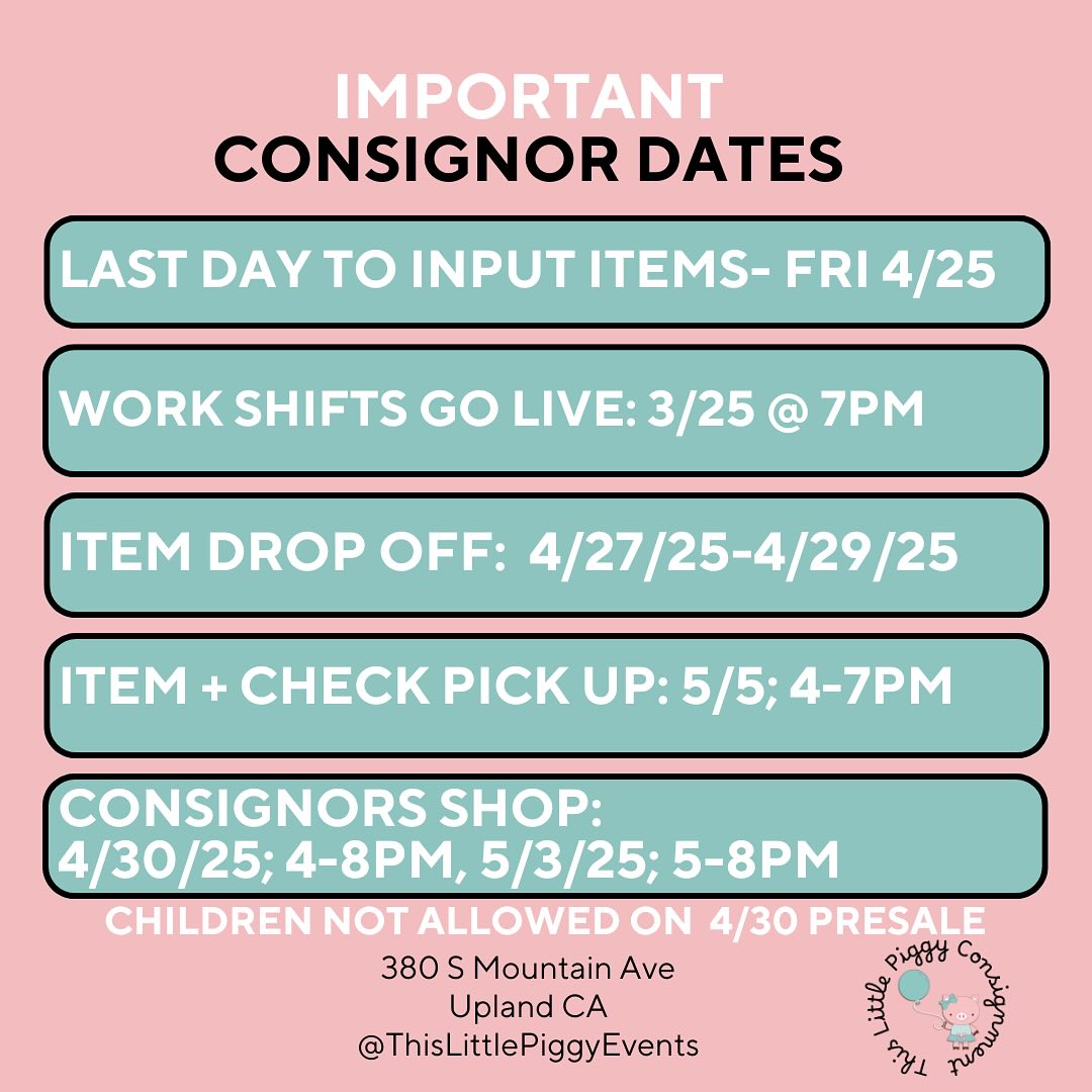 📣 Consignors! Here are... - This Little Piggy Consignment | Facebook