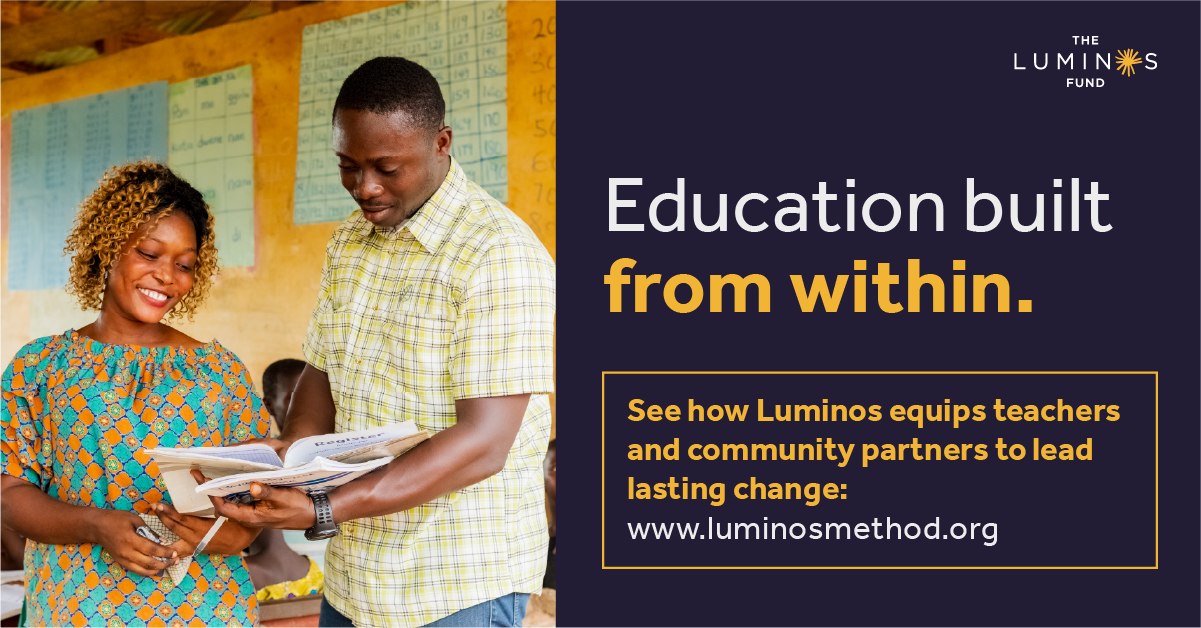 🌍 The global learning crisis is... - The Luminos Fund | Facebook