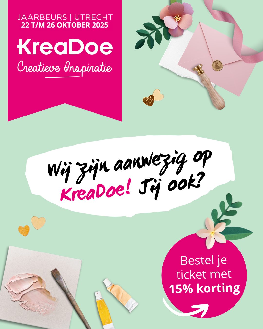 Vaessen - Kom je ook?🎨 Wij staan dit jaar op de KreaDoe om jou te ...