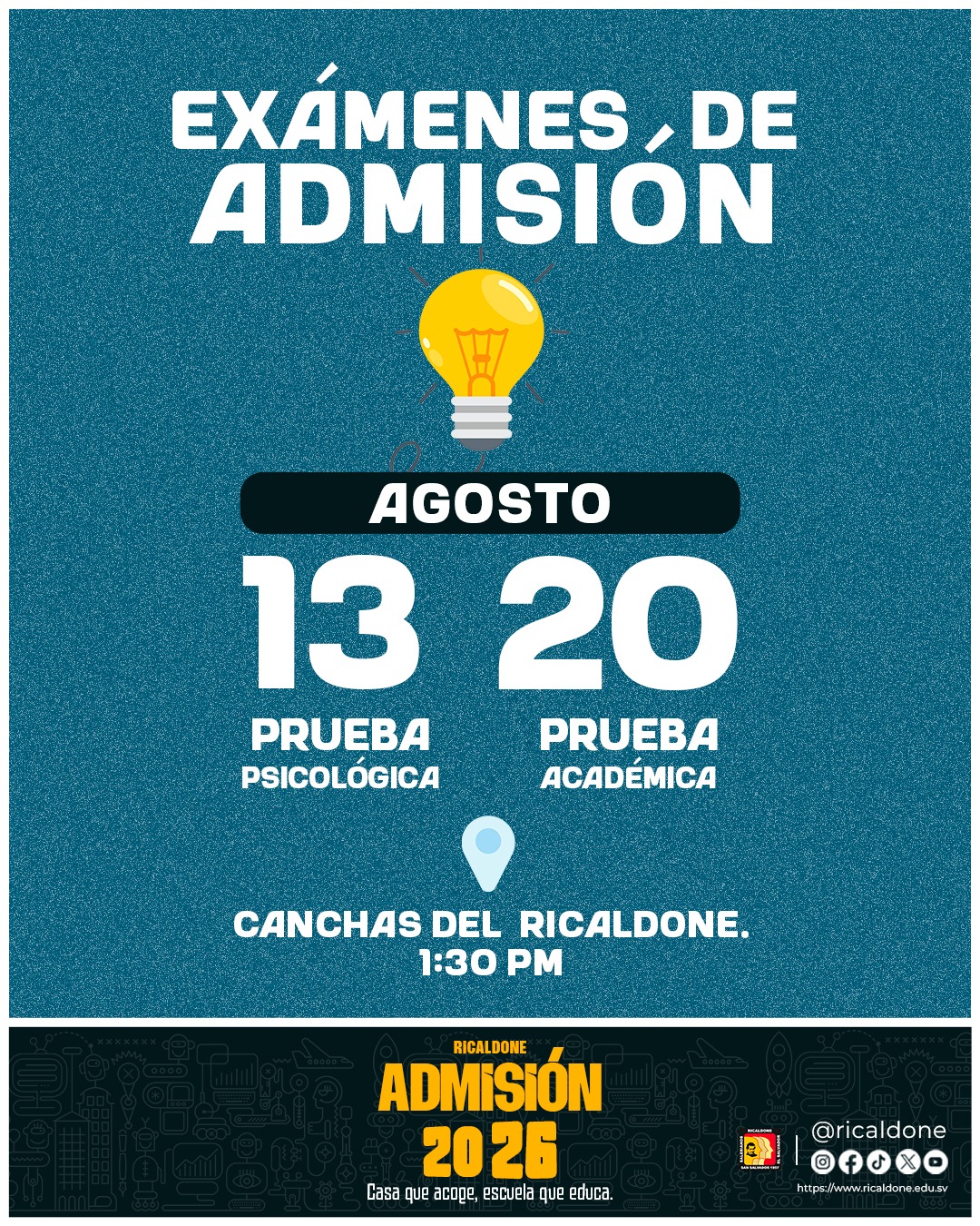 Ricaldone - #NuevoIngreso2026 TOMAR NOTA. -Es importante... | Facebook