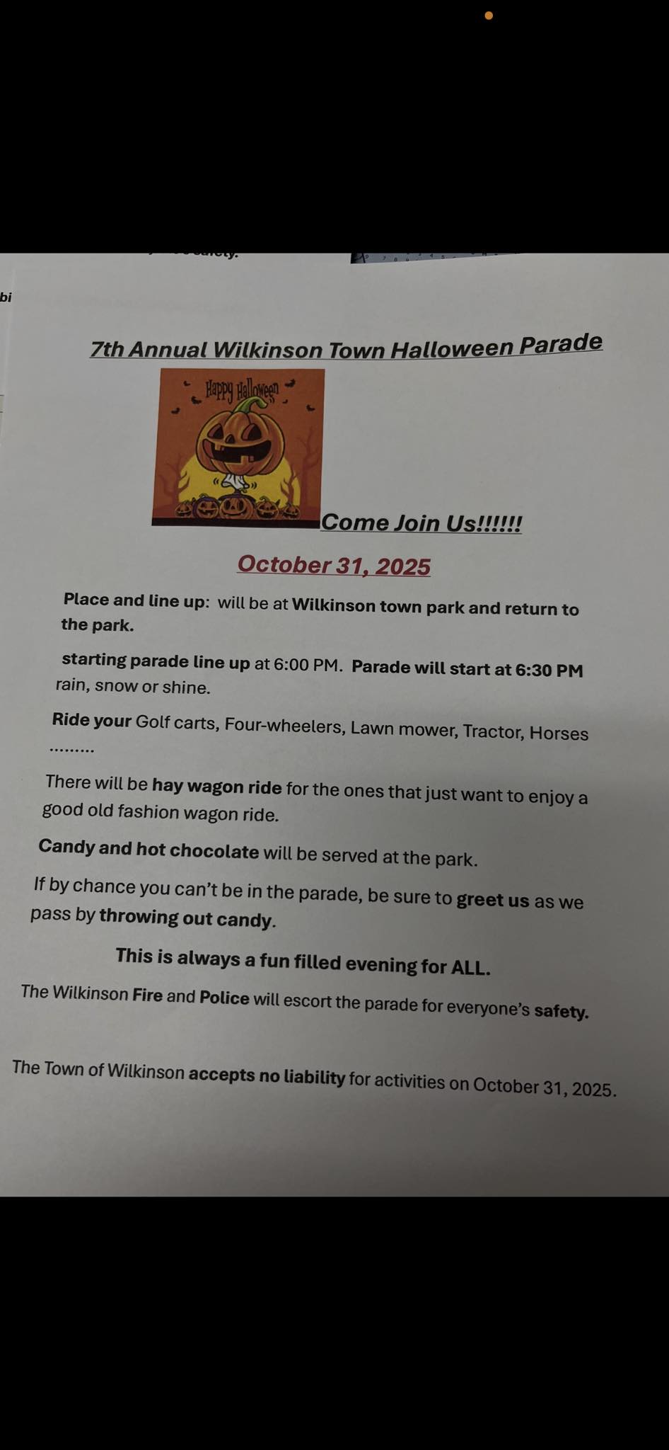 Town of Wilkinson Indiana | Wilkinson IN