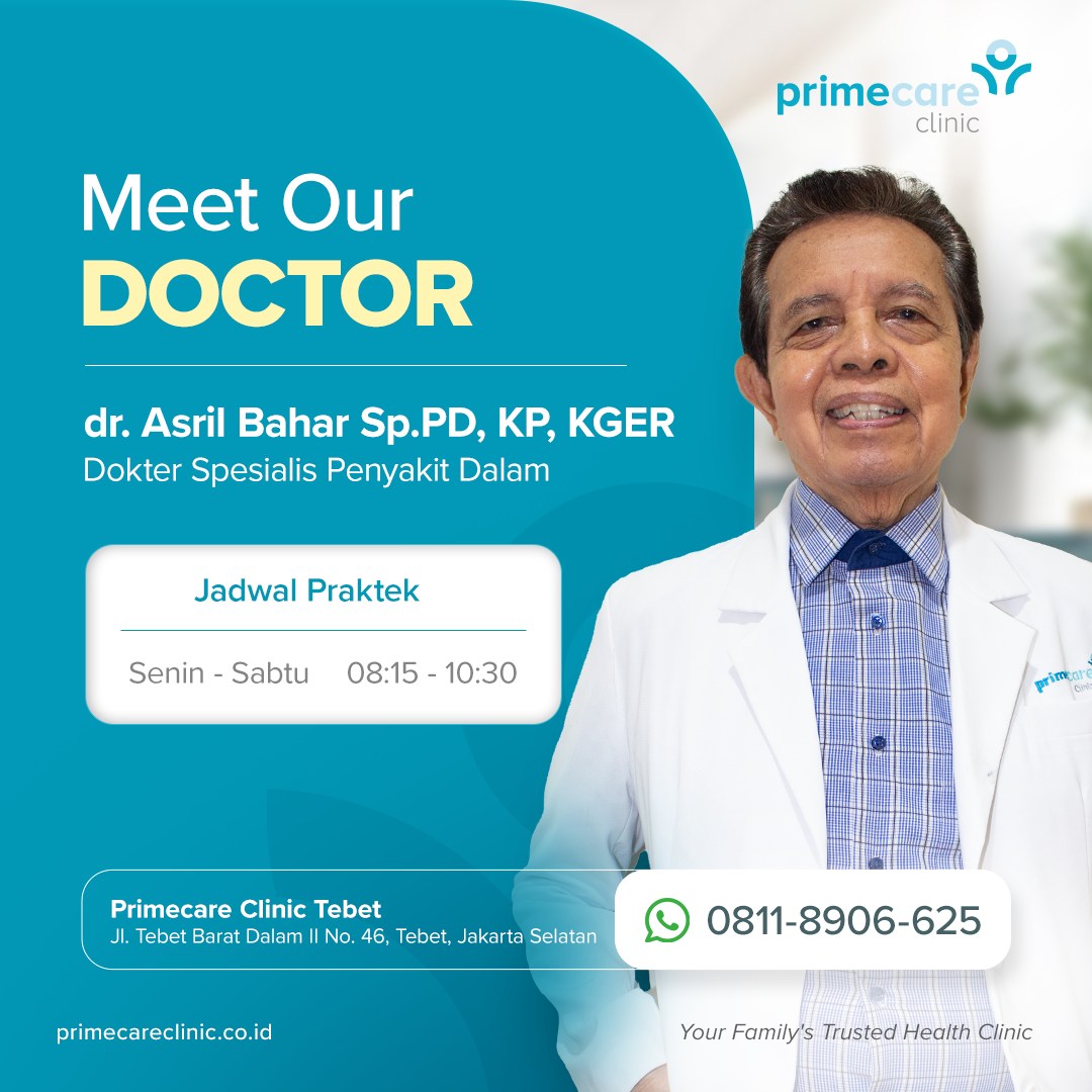 PrimeCare - Kenalan dengan dokter di Primecare Clinic yuk! dr. Asril ...