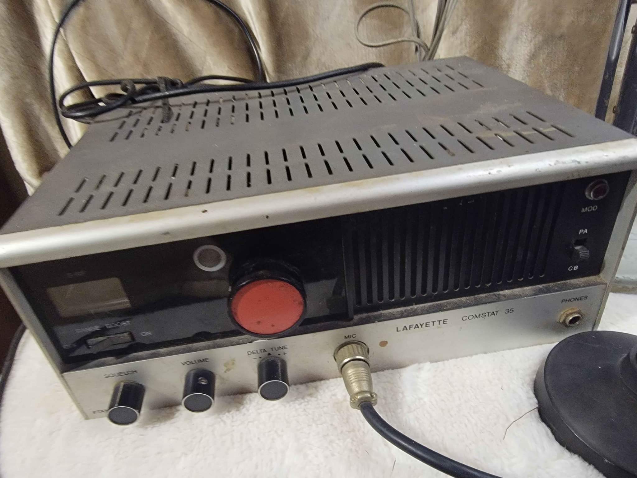 Lafayette Comstat 35 23 Channel CB Radio Base Station W / Astatic D-104 ...