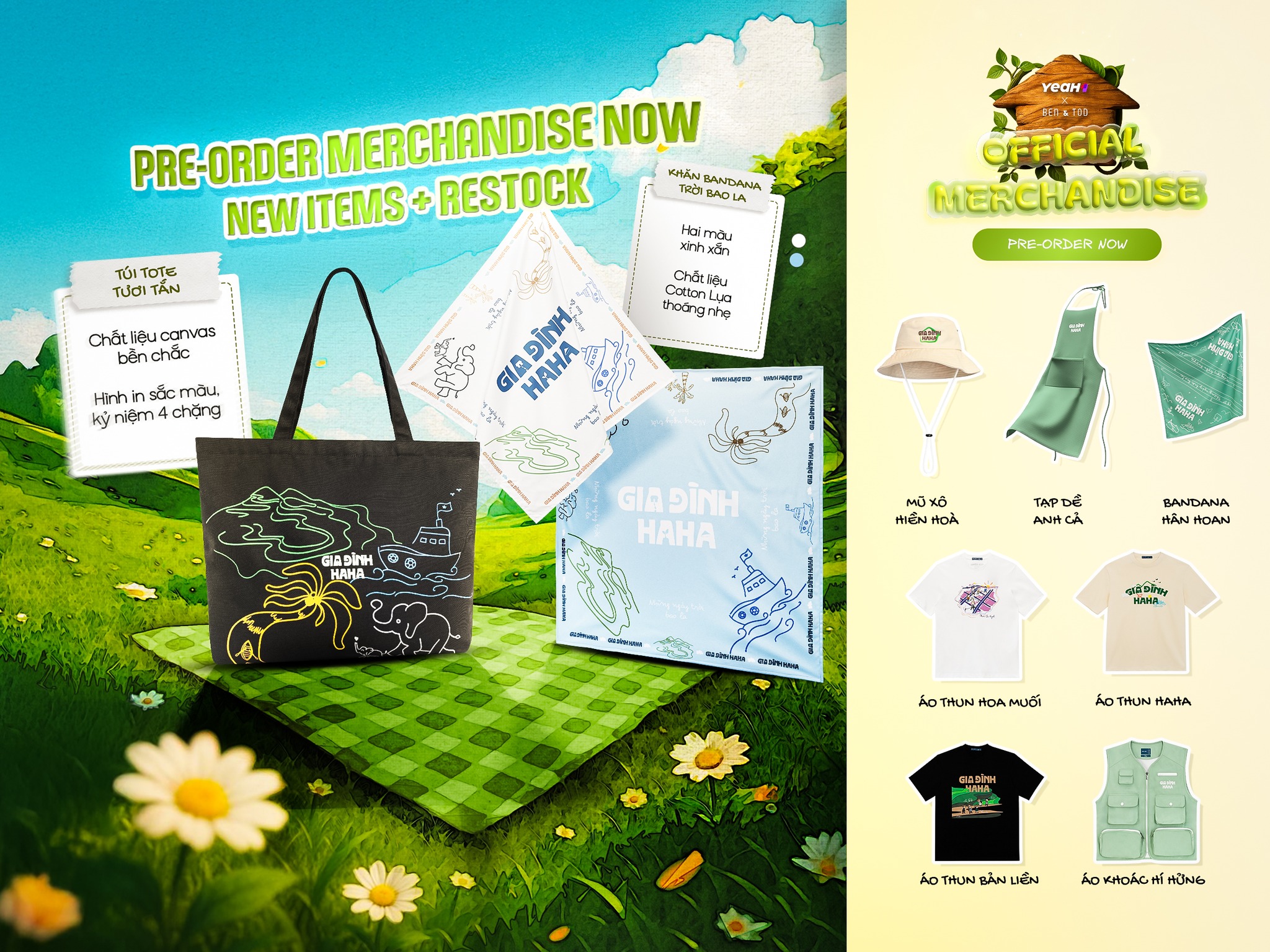 Ben - Pre-Order Merchandise Now 🥥 New Items + Restock Sắp hết mỗi tối ...