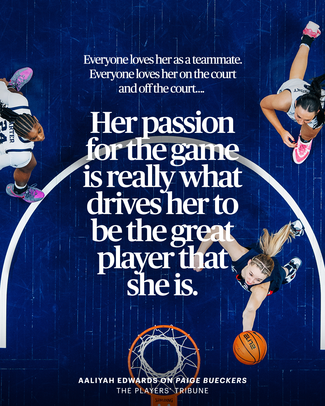 The Players' - Paige Bueckers is the ultimate teammate. 👏 Her former ...