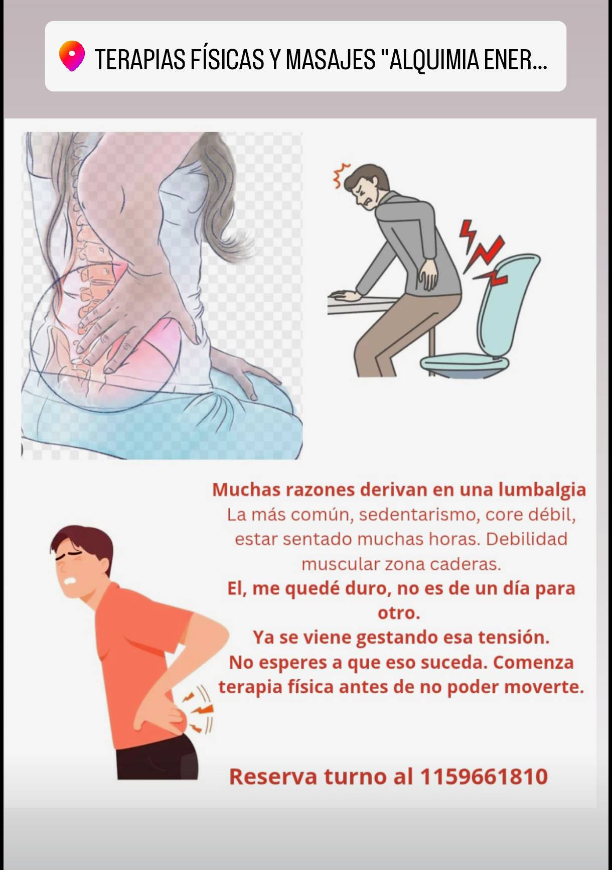 Terapias físicas y masajes 