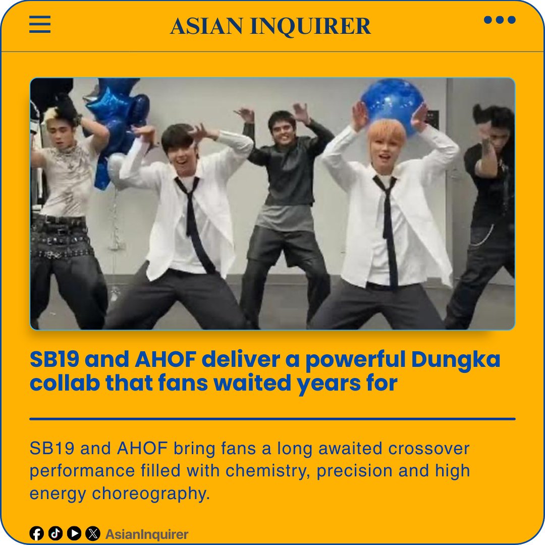 Asian - SB19 AND AHOF DROP HIGH ENERGY DUNGKA COLLAB SB19 teamed up ...