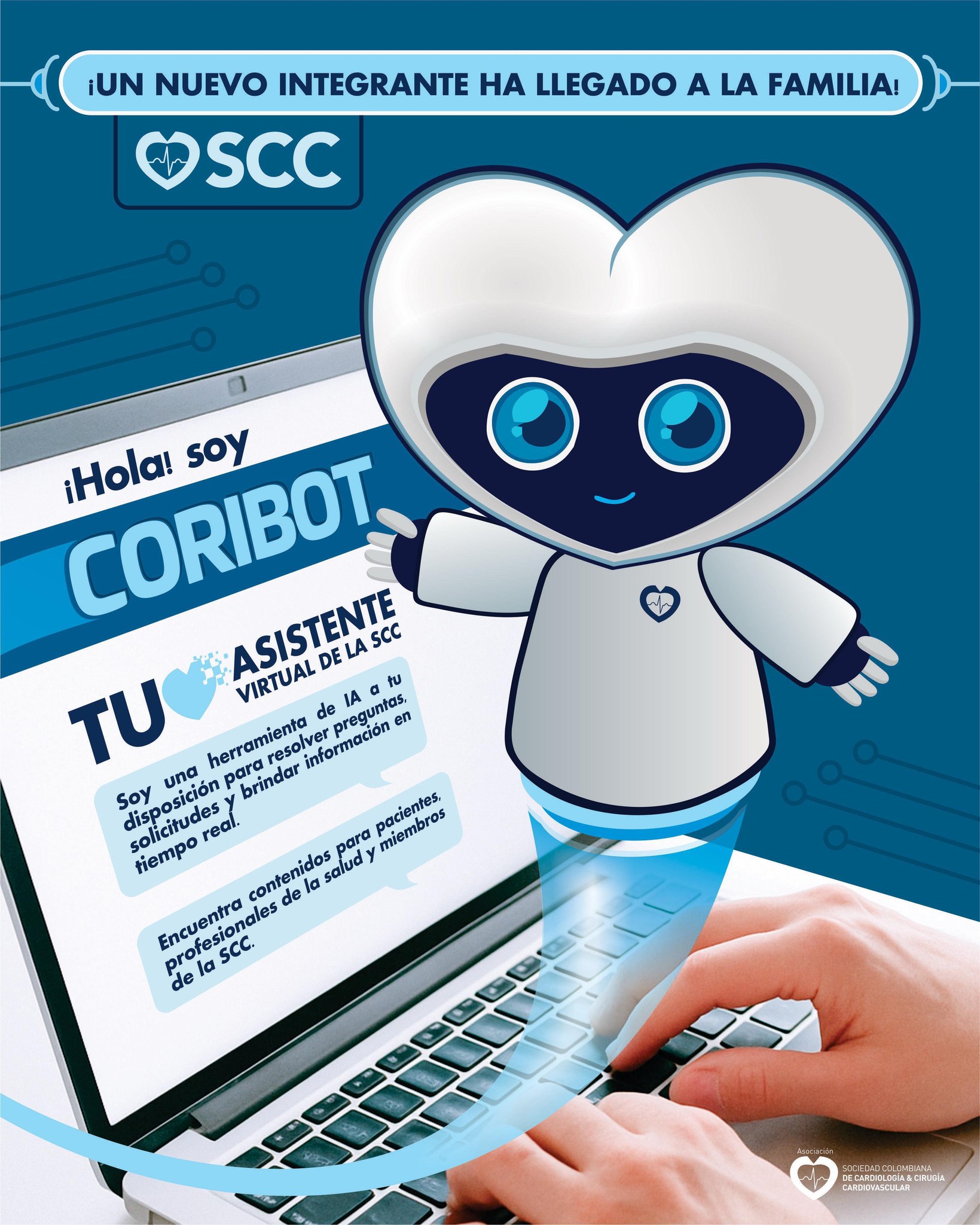 🫀 ¡Muy pronto llega Cori Bot! El asistente virtual de la Sociedad ...