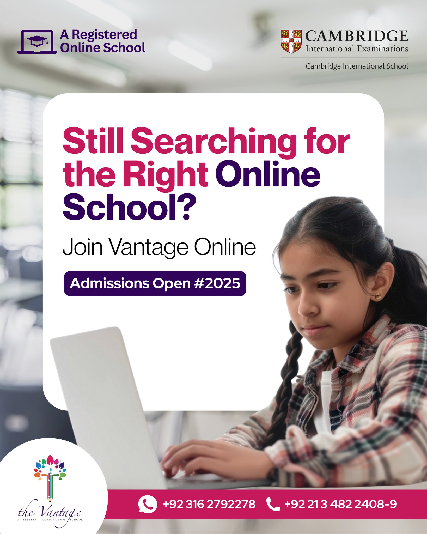 The Vantage - Not all online schools are created equal. At Vantage ...