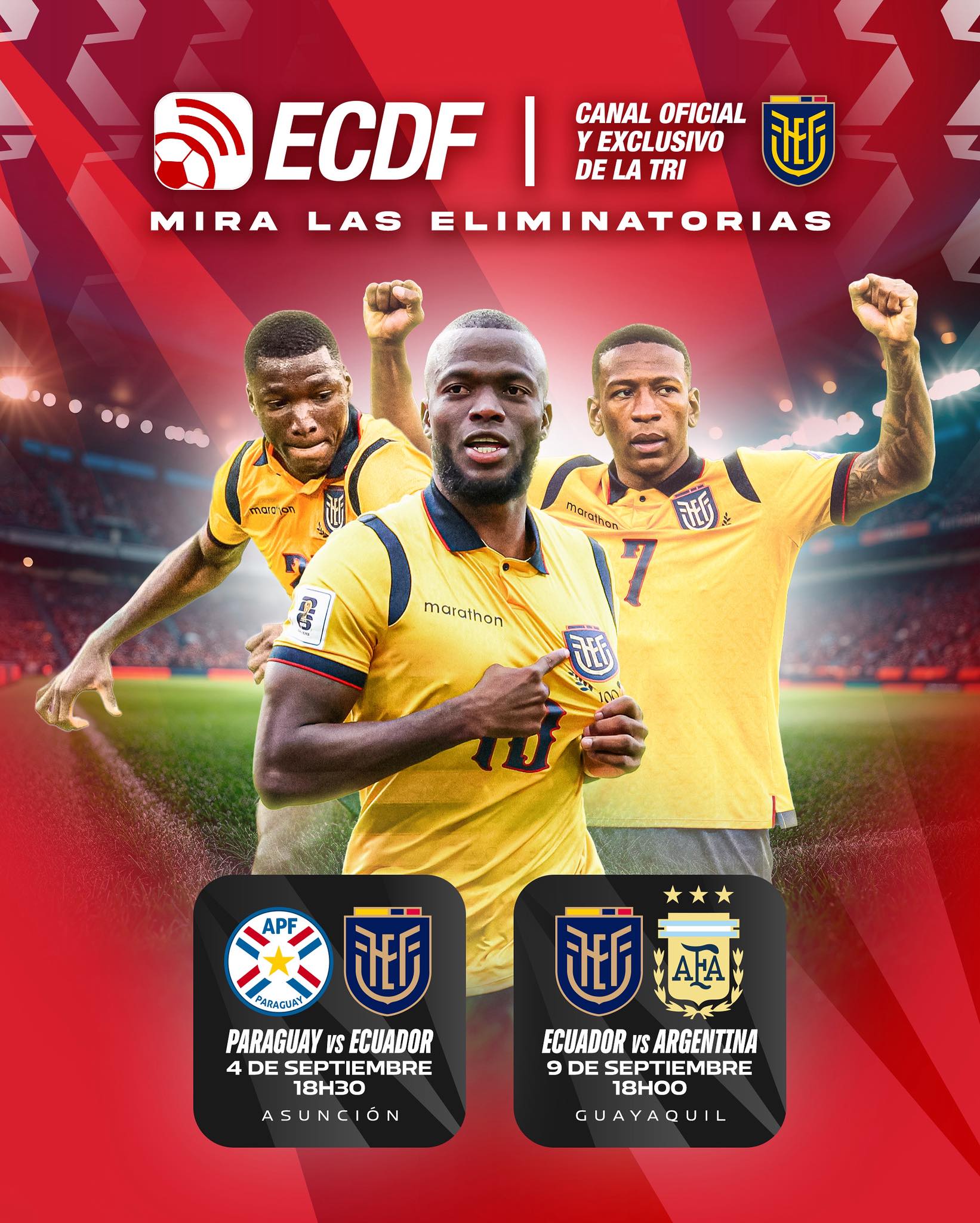 ECDF - 🚨 ¡YA ESTÁN AQUÍ LOS PARTIDOS QUE TODO EL PAÍS ESPERA! 🔥 🇵🇾 ...