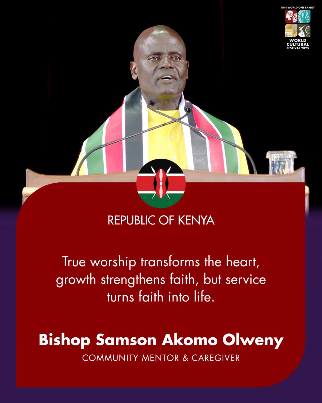 Sri - We are honoured to welcome Bishop Samson Akomo Olweny to the One ...