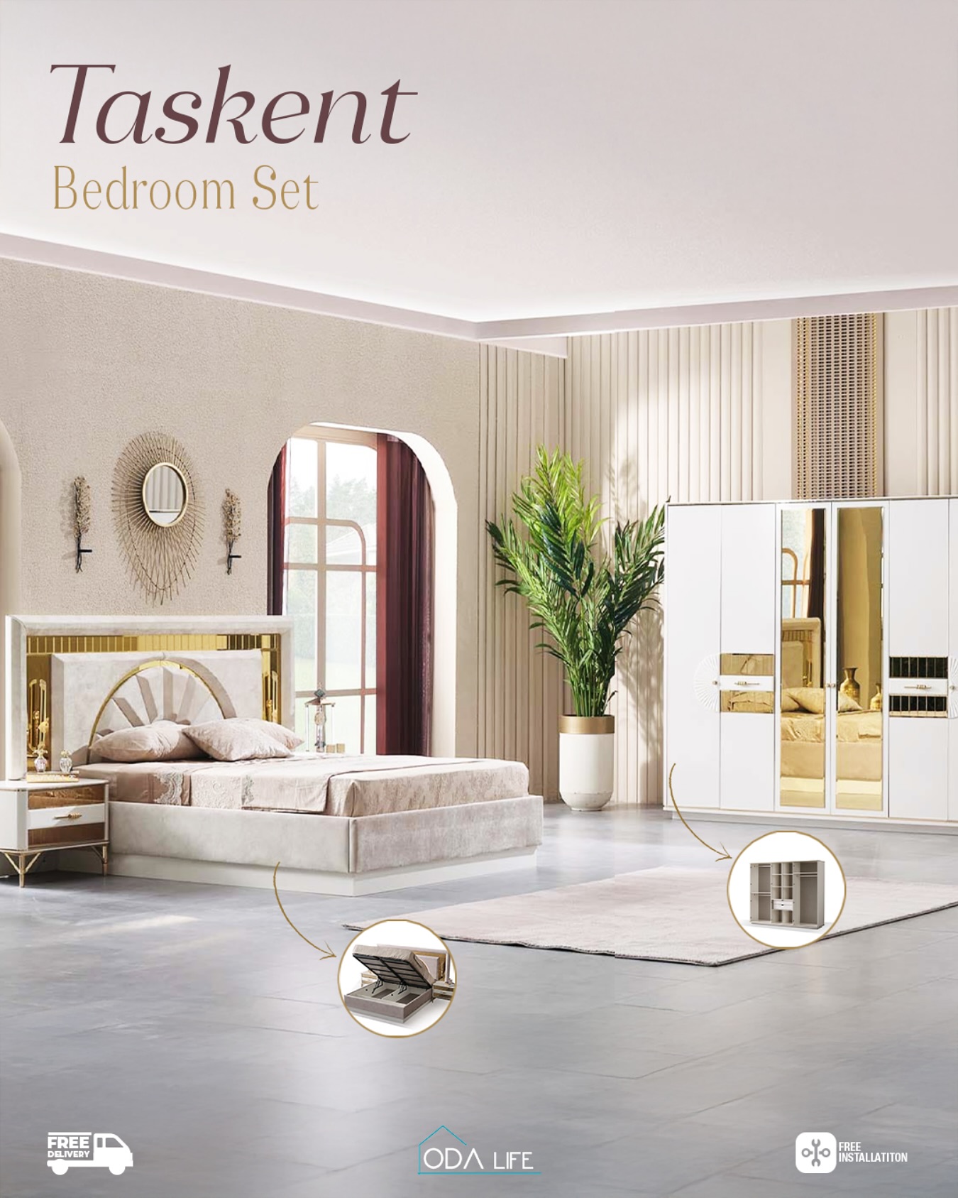 Oda Life - A Statement of Elegance – Taskent Bedroom Set Redefine your ...