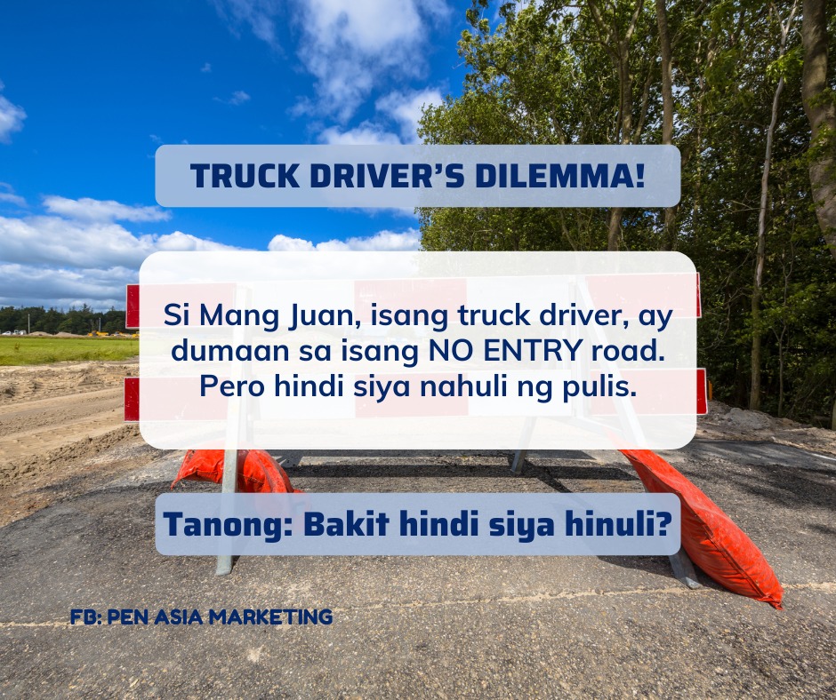Pen Asia Marketing - Truck Driver’s Dilemma! 🚛🛑 Si Mang Juan, isang ...