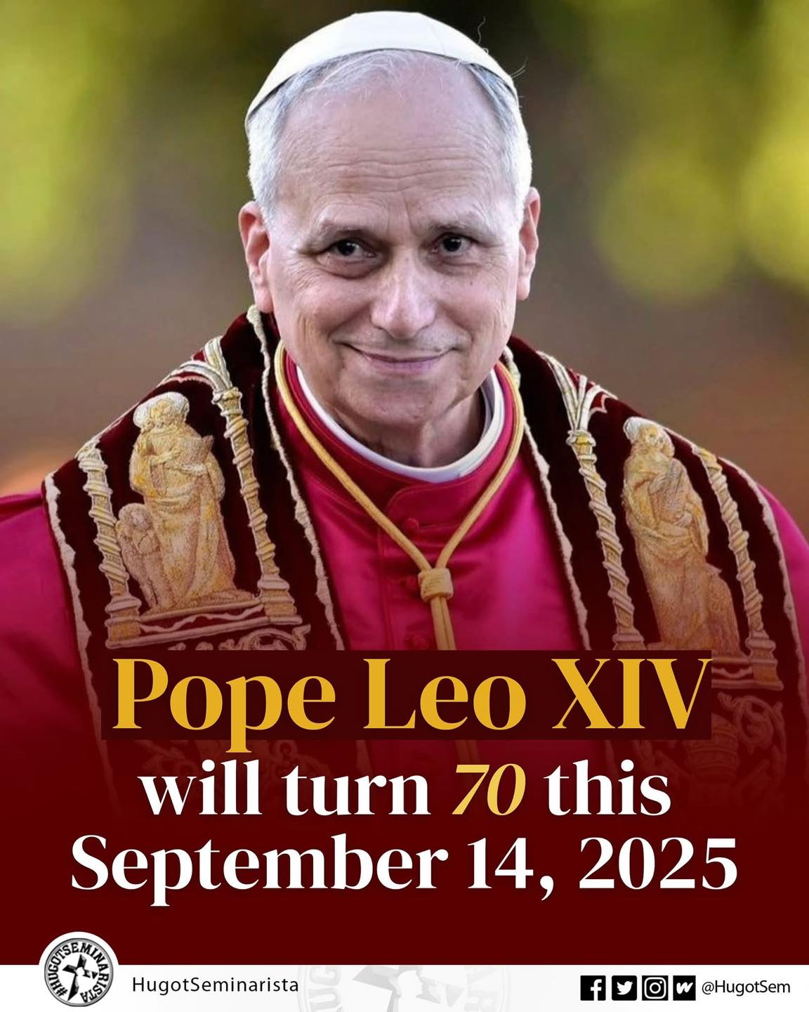 St. - Pope Leo XIV's Birthday 🎉 on Sunday, September 14, our Holy ...