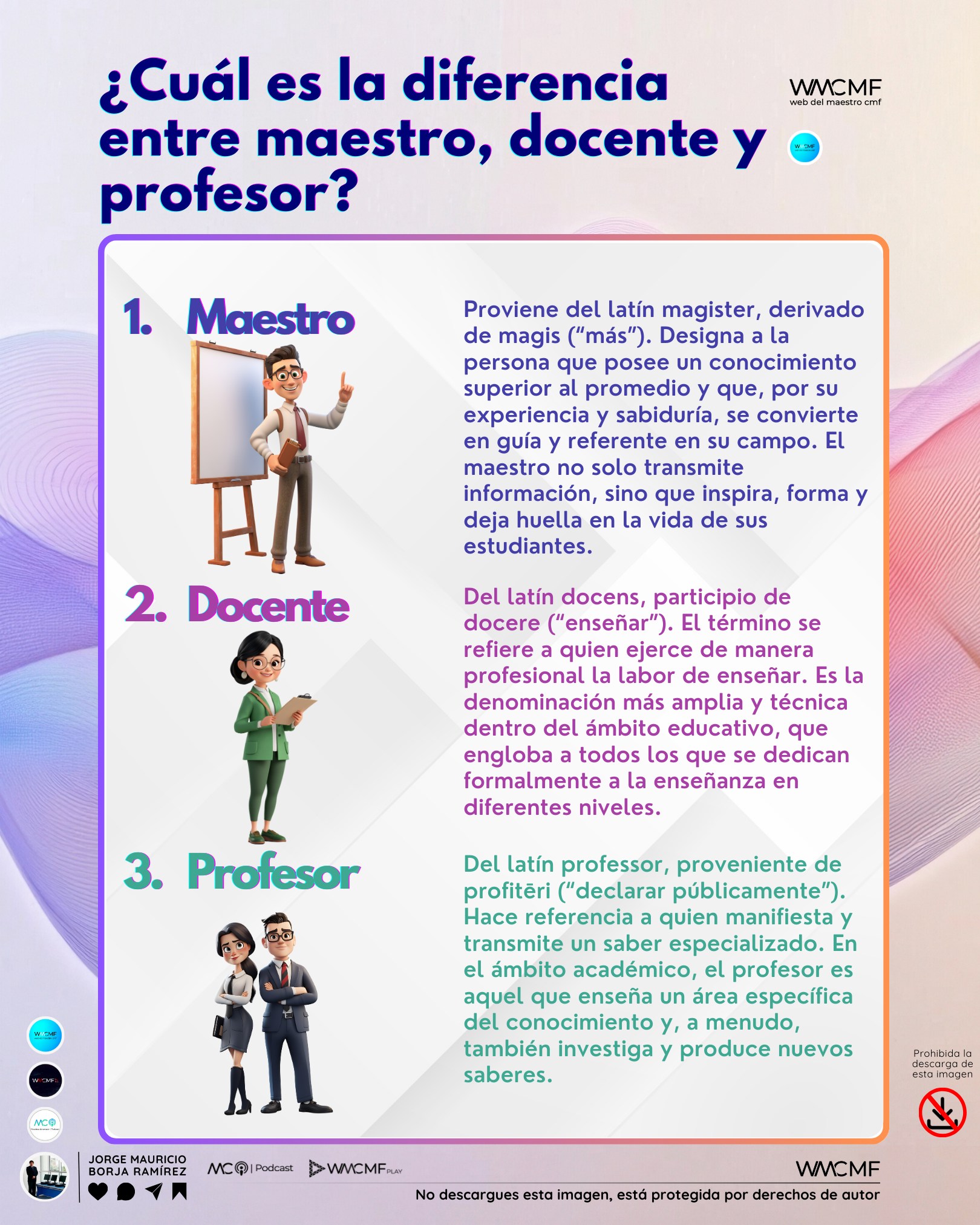 Web - Diferencia, significado y etimología de maestro, docente ...