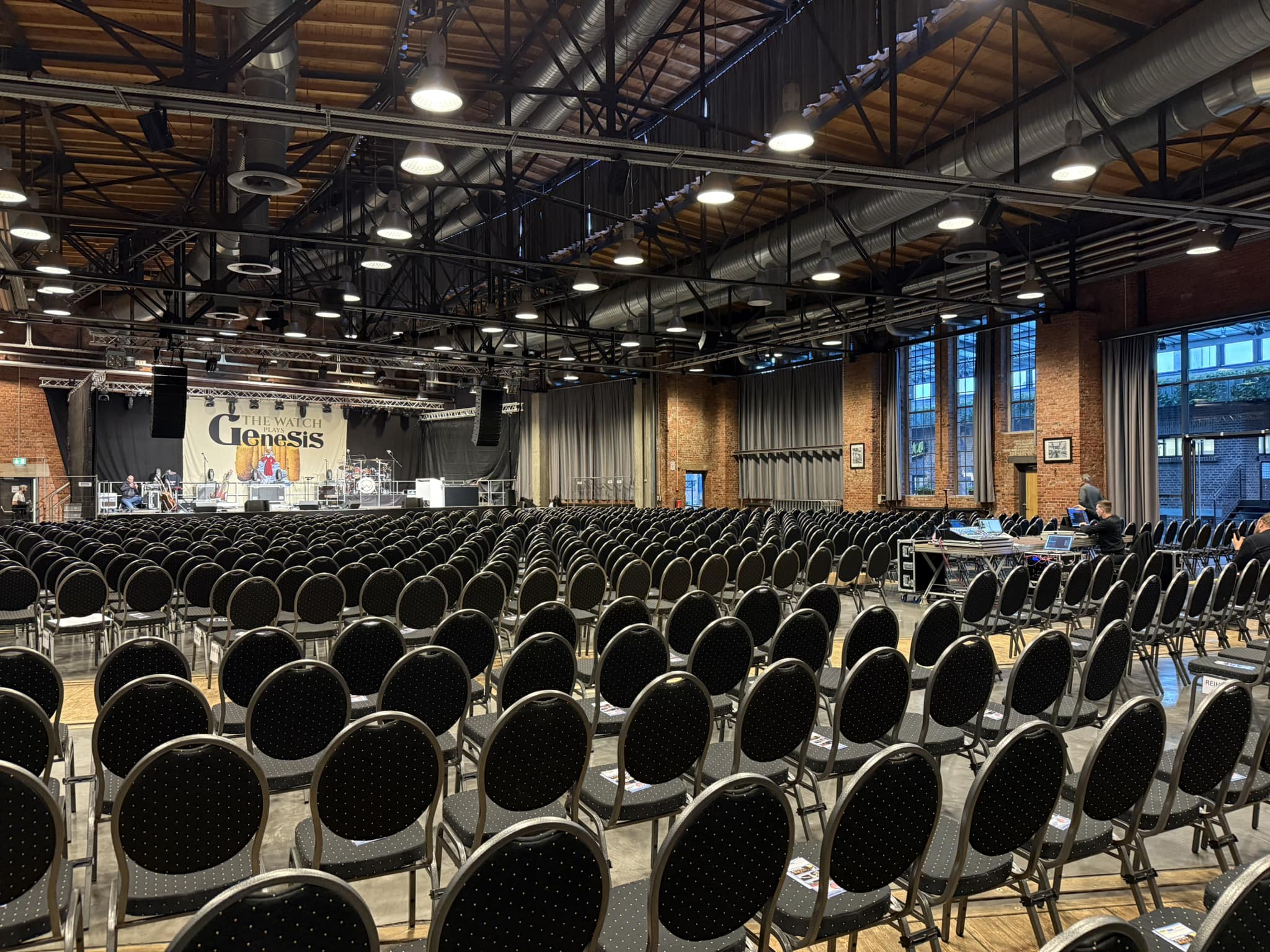 Everything's set for tonight at Lokschuppen in Dillingen/Saar ...