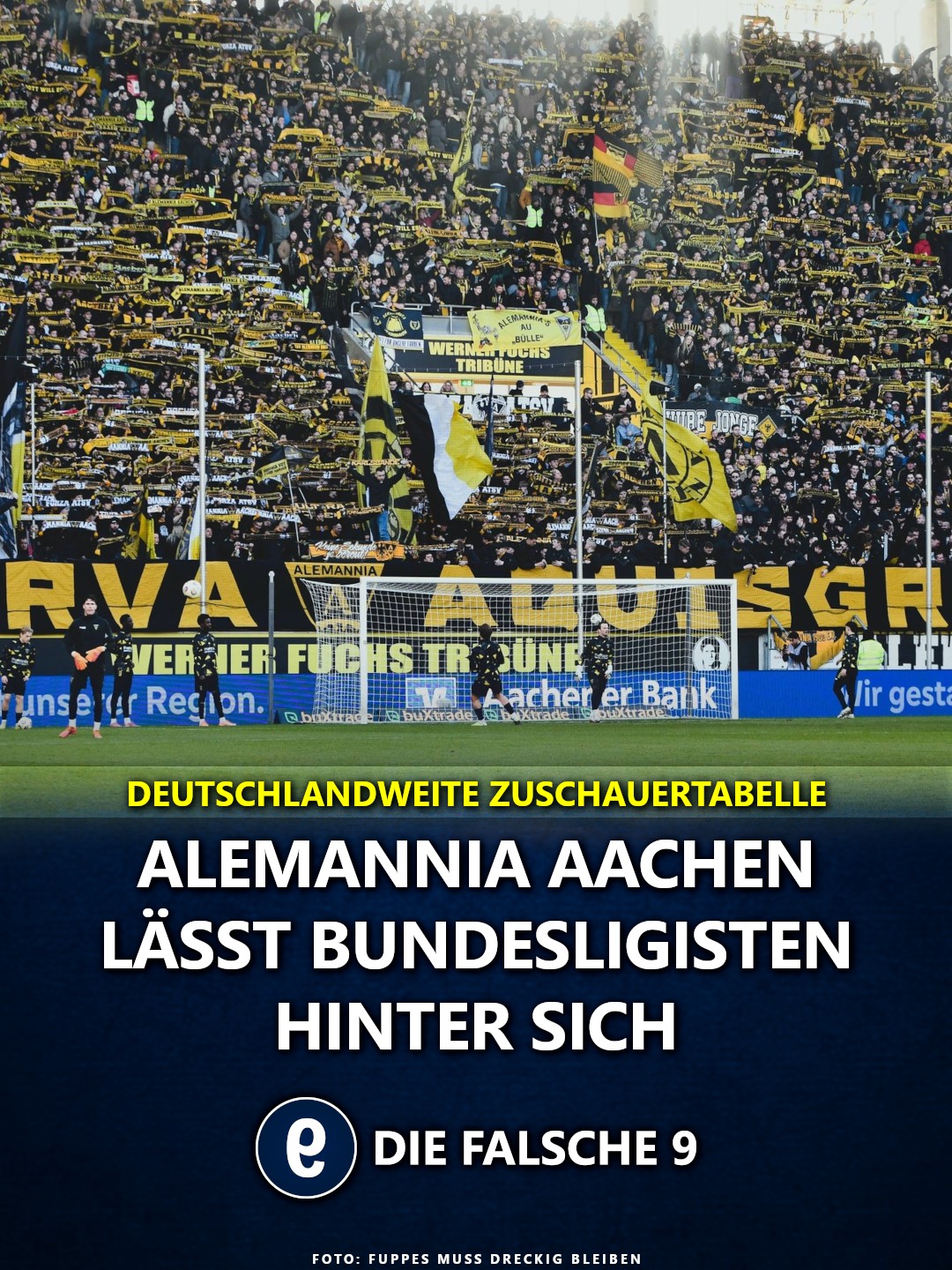 Die falsche 9 - In der Zuschauertabelle der 3. Liga hat... | Facebook