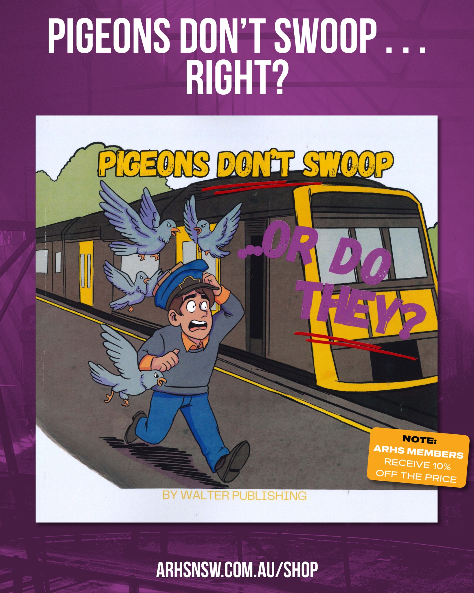 ARHS - 🐦🚂Pigeons don’t swoop ...right?🦅🚂 Well, that’s what Murray ...
