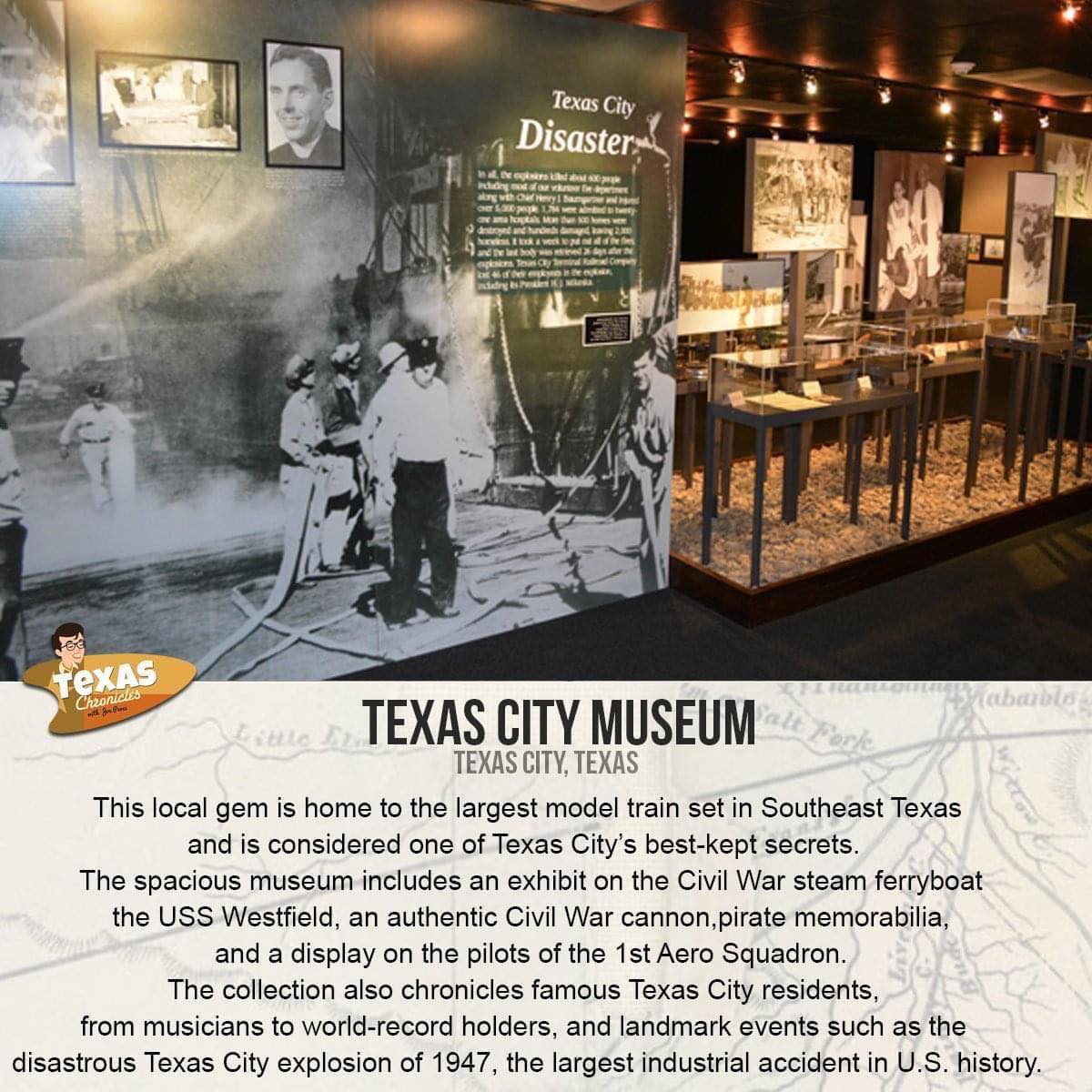 Texas - Texas City Museum Texas City, Texas This local gem is home to ...