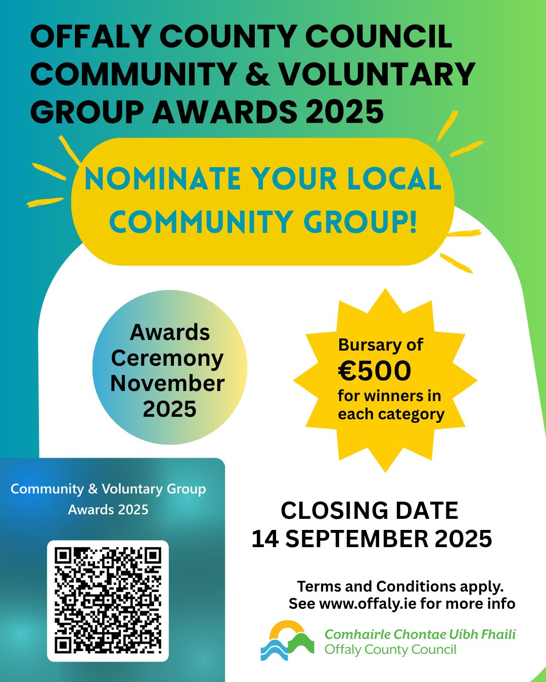 Offaly - #YourCouncil's Community and Voluntary Group Awards 2025 ...