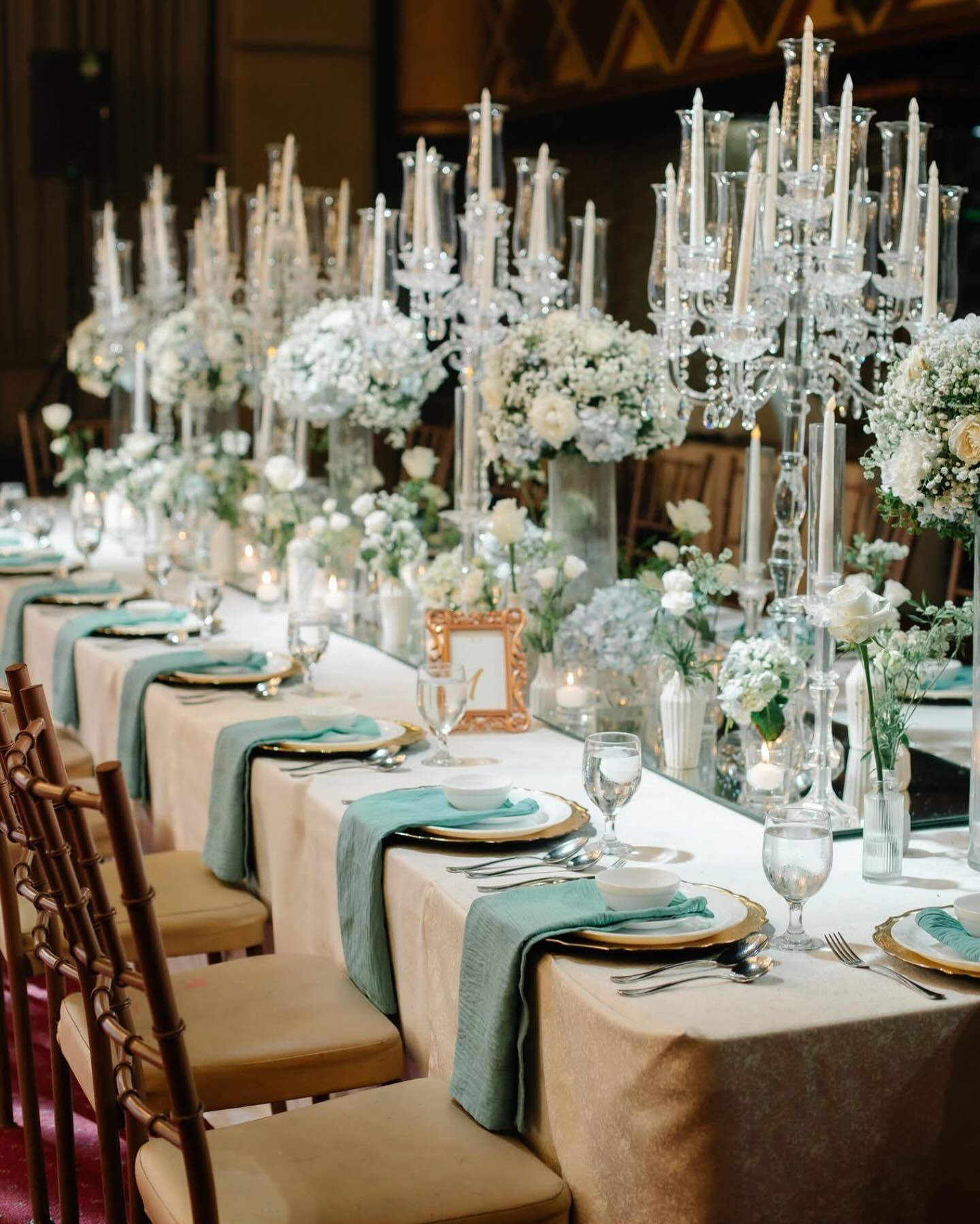 Chandelier - A vision of timeless elegance—our VIP table styling is a ...