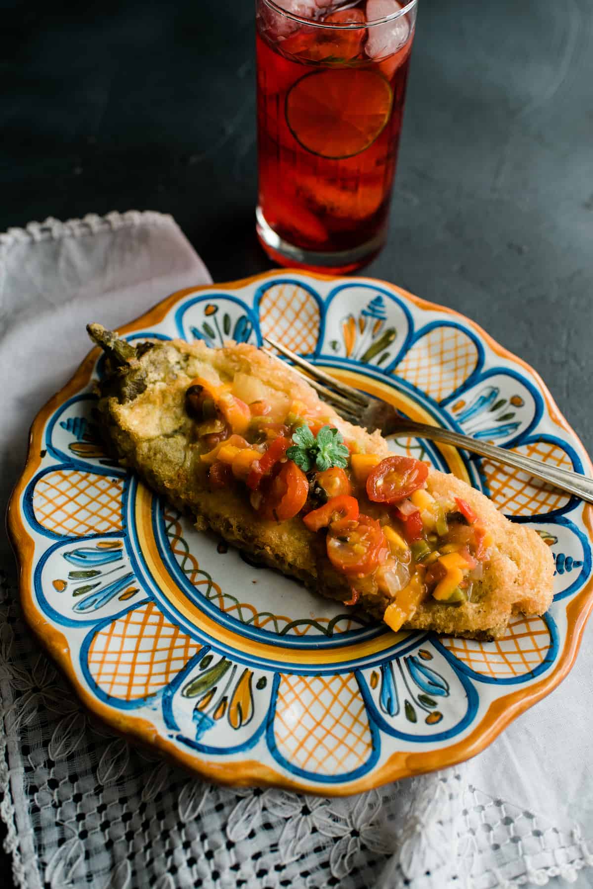 An authentic fried Chiles Rellenos... - Muy Bueno Cookbook | Facebook