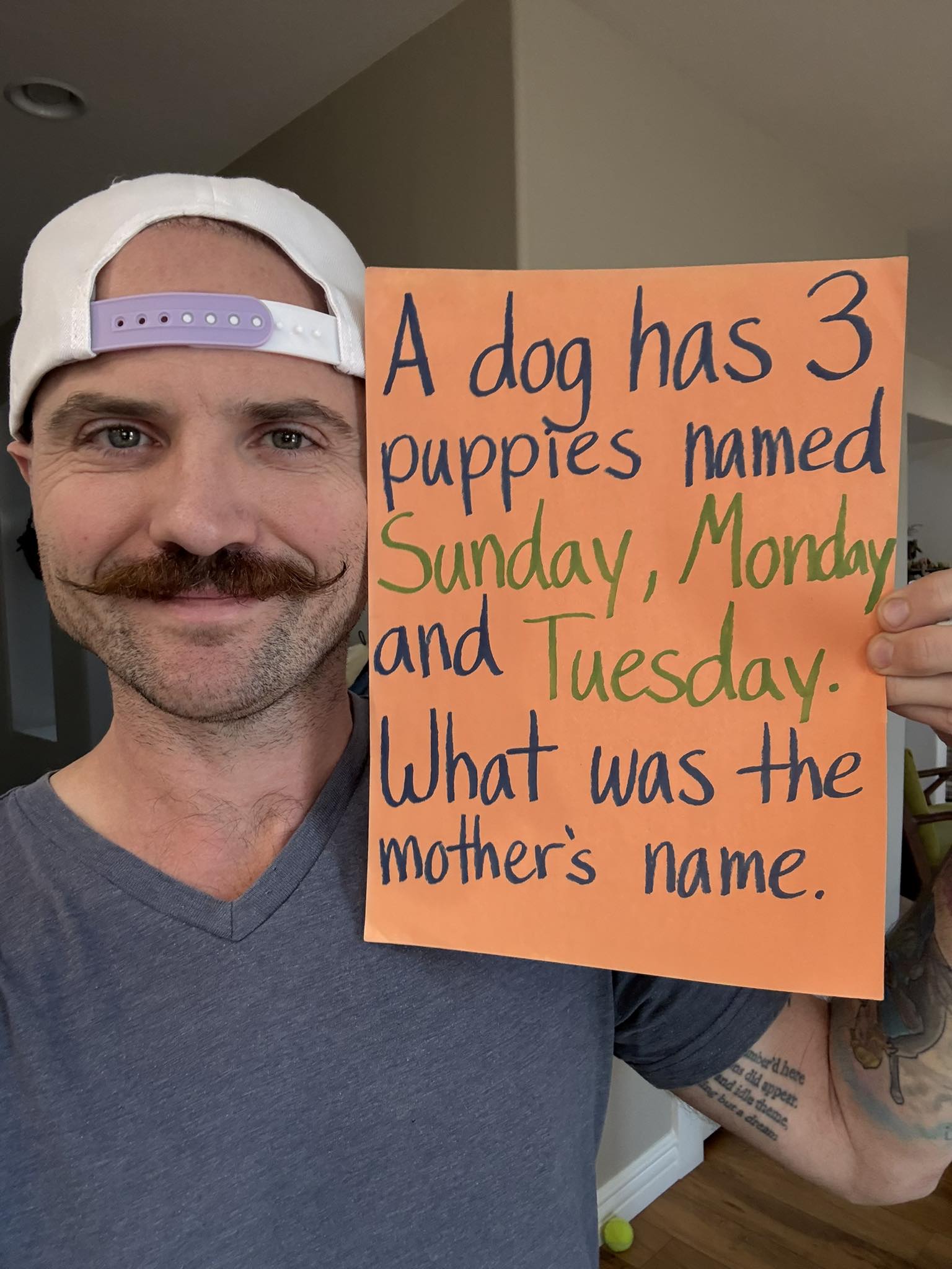 Cute puppy riddle - At Home with Jennie and Nick | Facebook