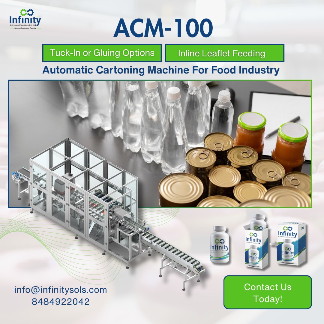Infinity - 🚀 ACM-100 Automatic Cartoning Machine – Smart Packaging Made ...