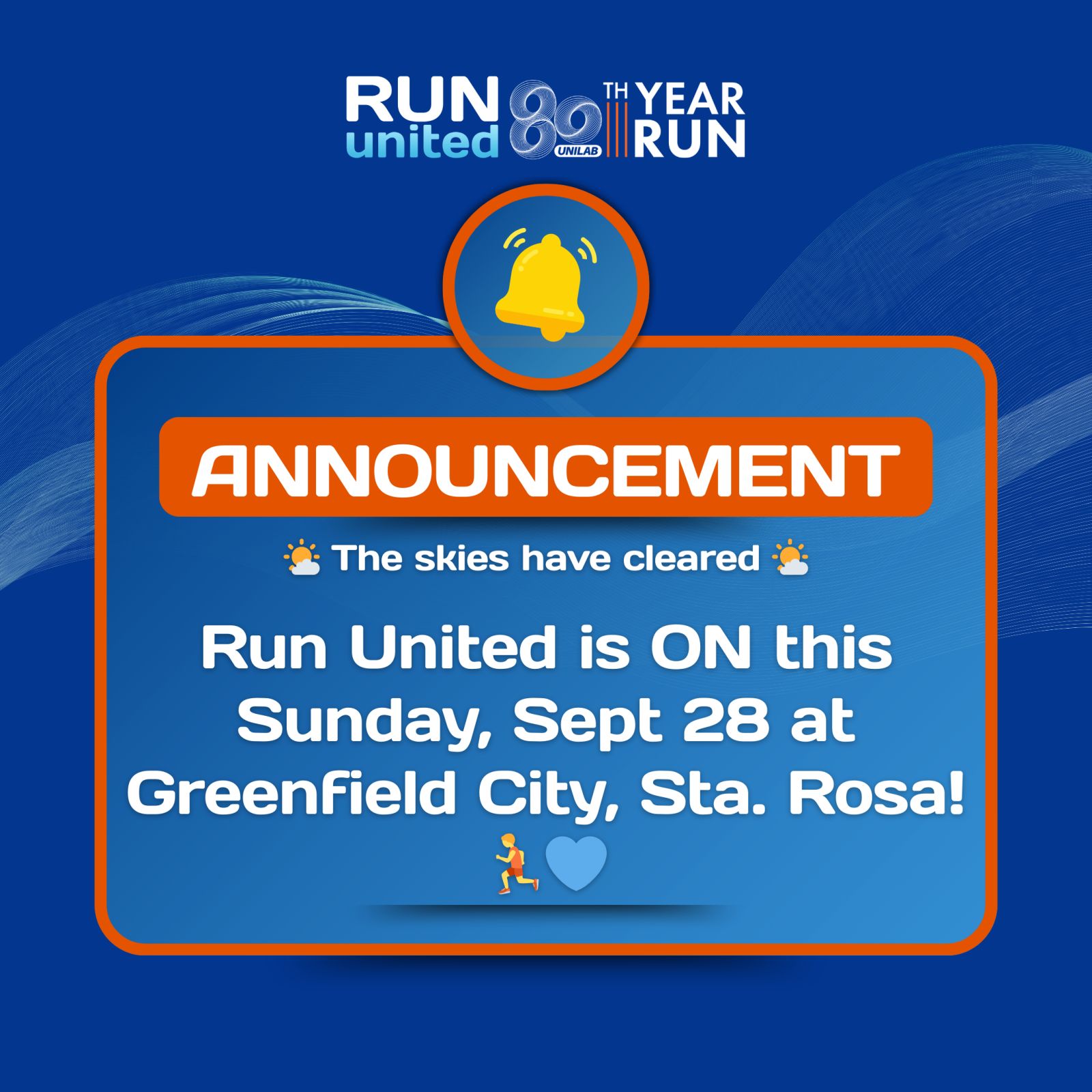 Unilab - The skies are clearing and we’re all set. Run... | Facebook