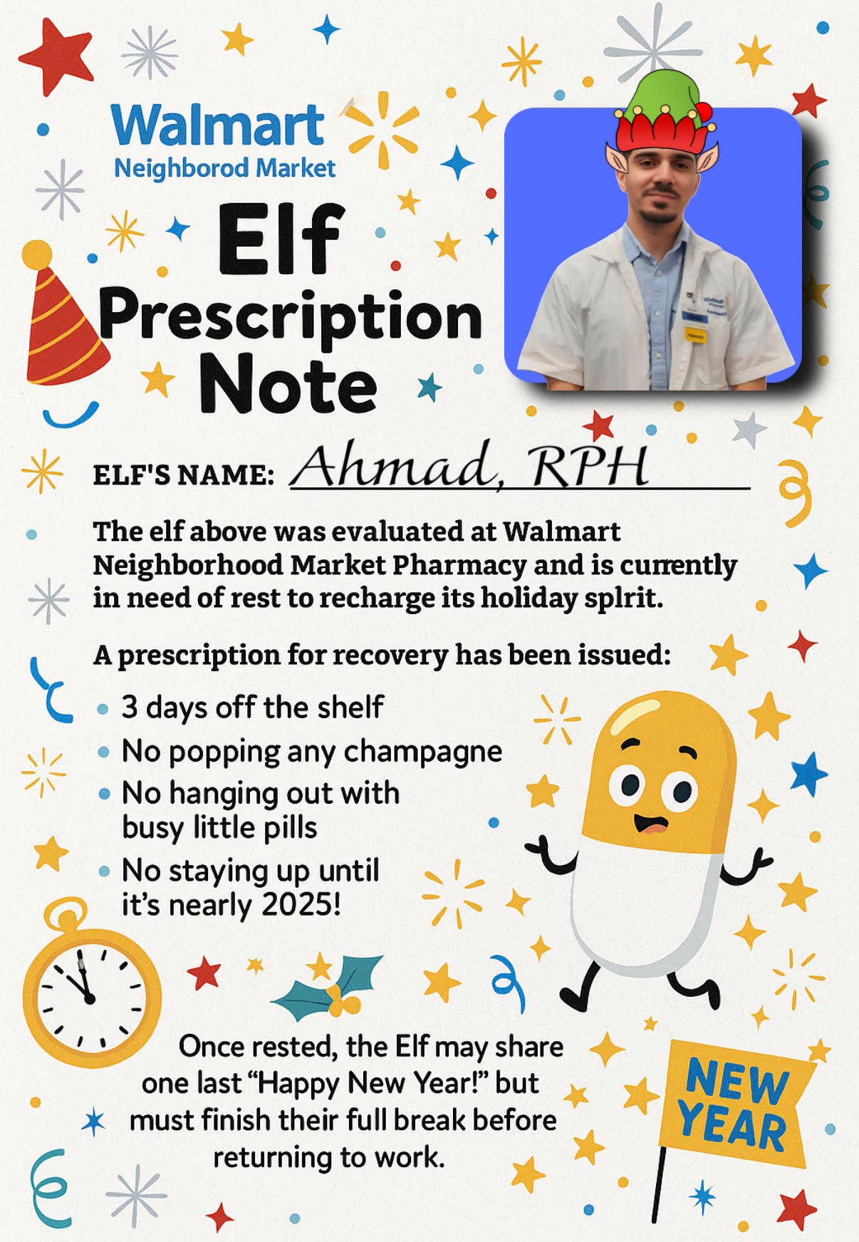 Our Elf Rx Note... - Walmart Neighborhood Market Pineville | Facebook