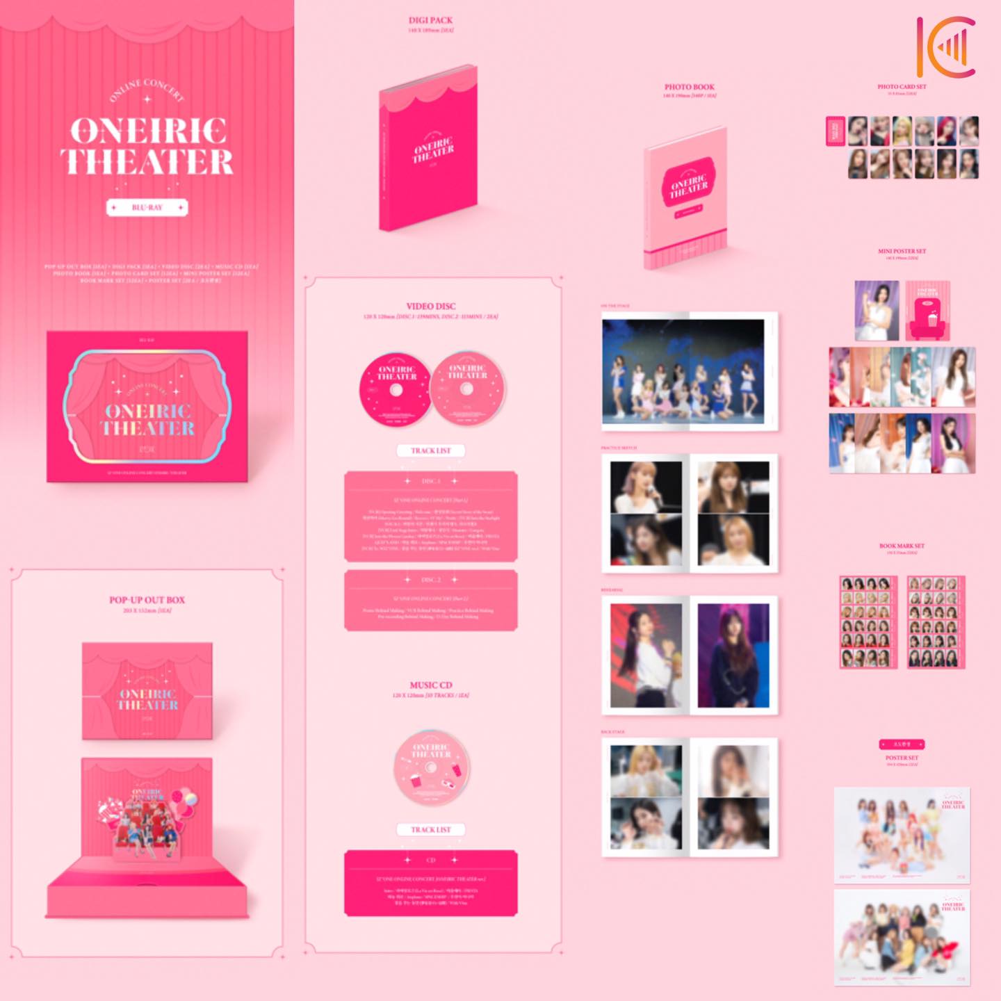 IZ*ONE - ONLINE CONCERT [ONEIRIC THEATER] - Blu-Ray: $68 + poster 