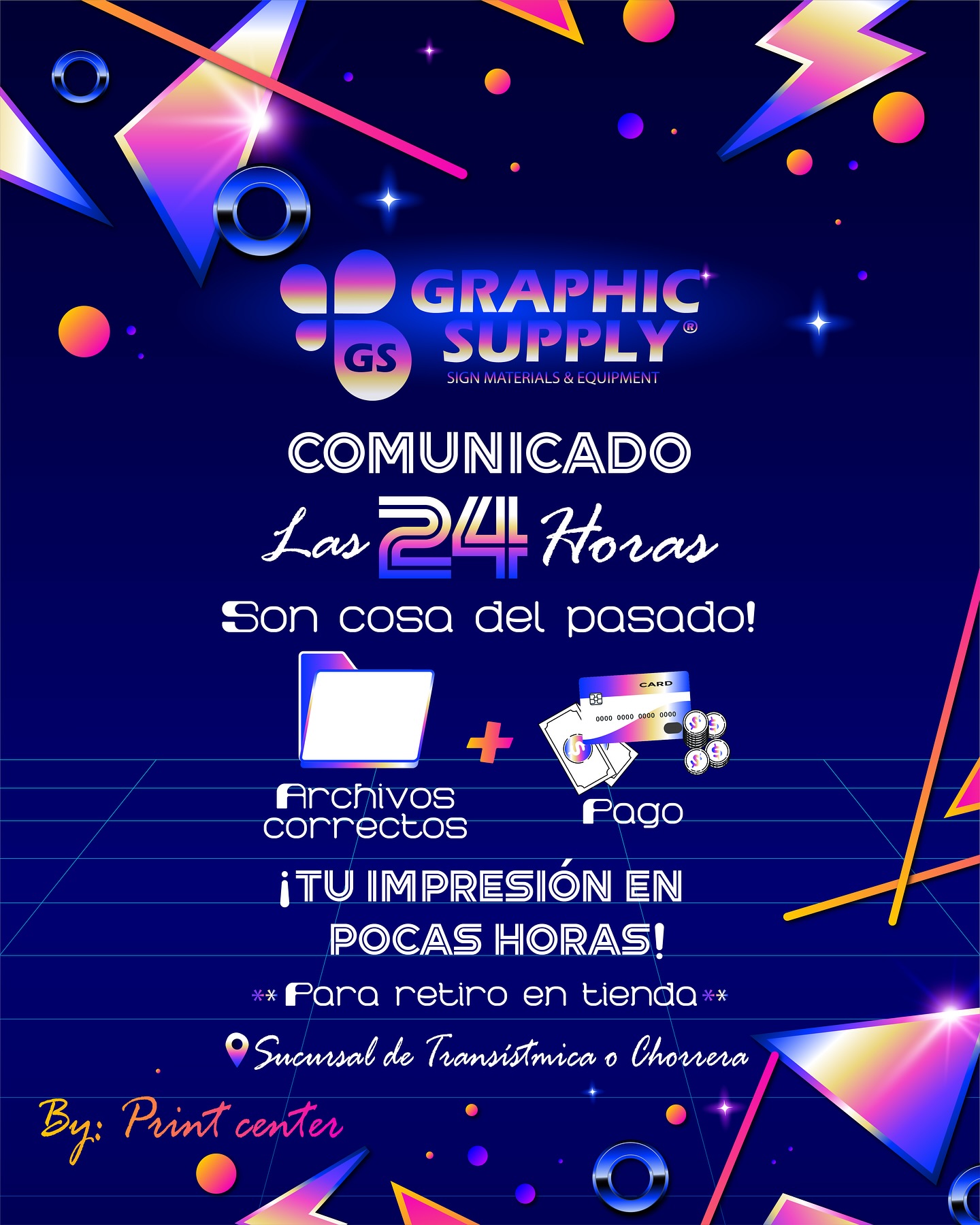Graphic Supply - ⚠️Las 24 Horas son cosa del pasado⚠️ Tus... | Facebook