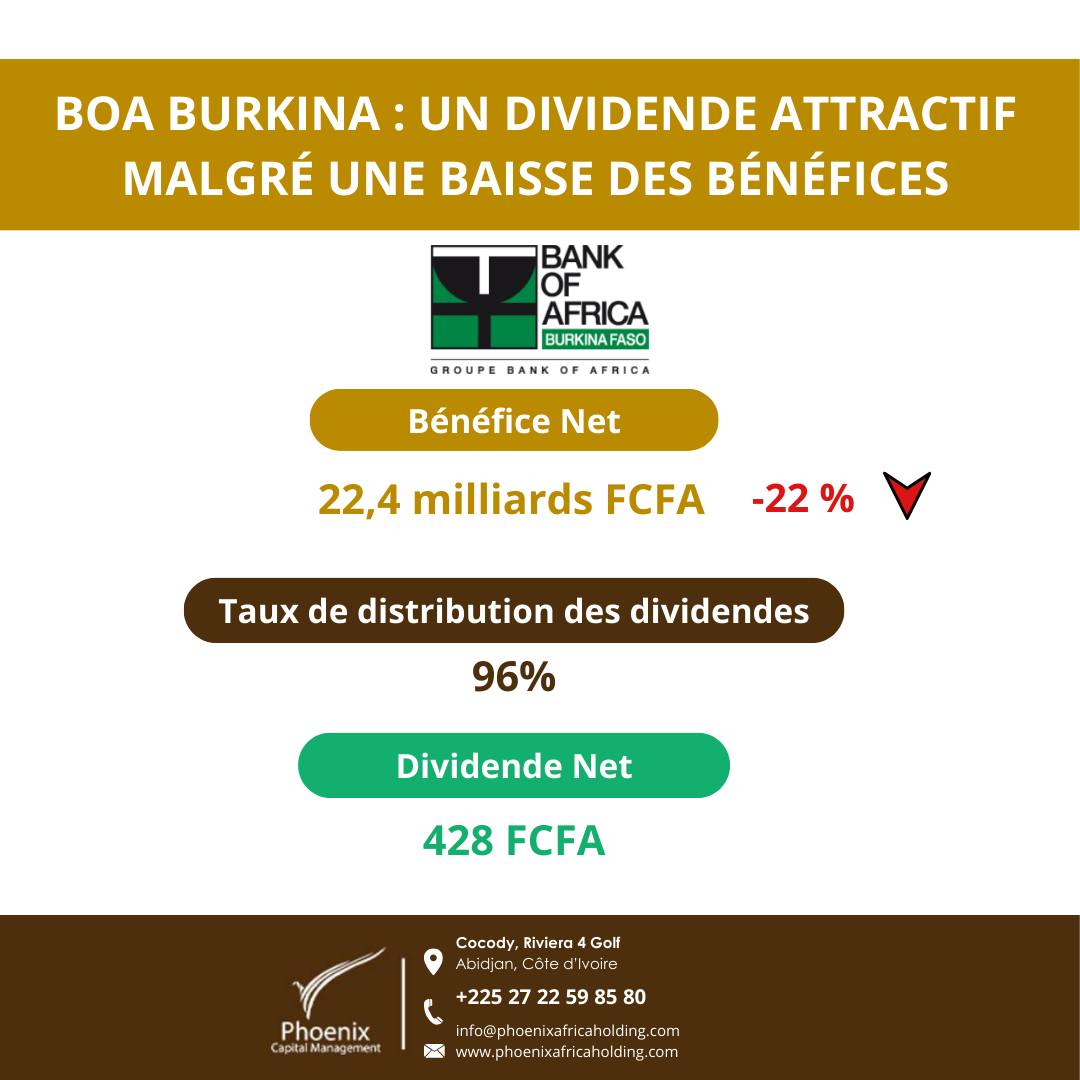 Phoenix - 📢 BOA Burkina : Un dividende attractif malgré une baisse des ...
