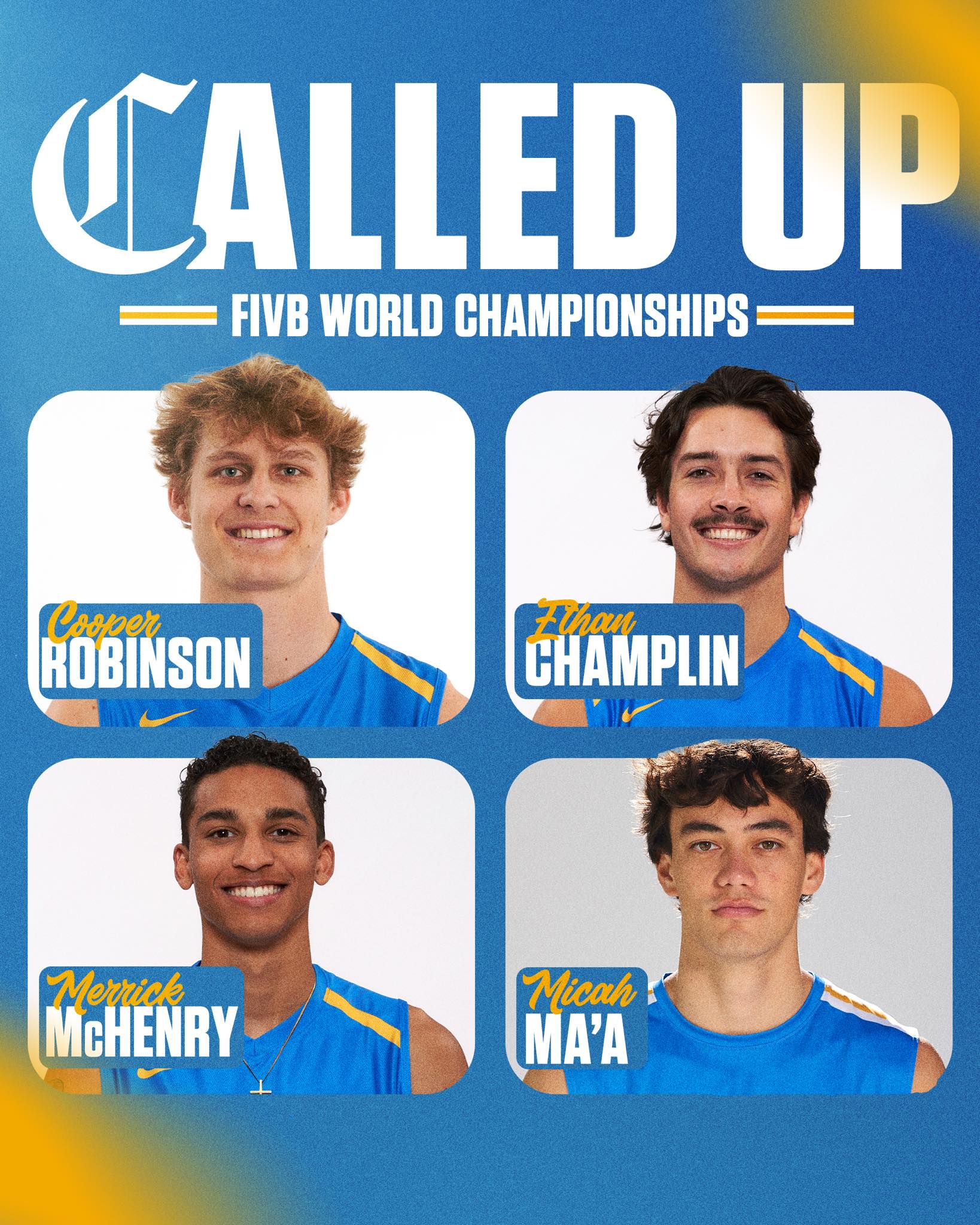 UCLA - Off to Worlds 🌎 Four Bruins have been selected to the Team USA ...