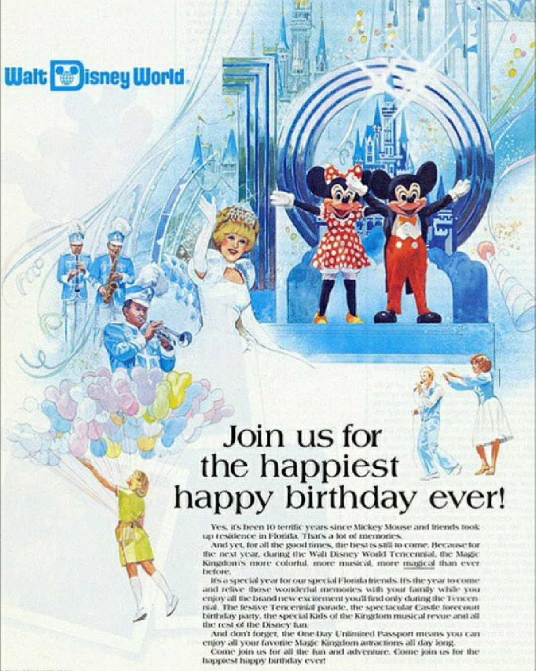 Walt Disney World's 15th Anniversary Celebration, October 1, 1986
