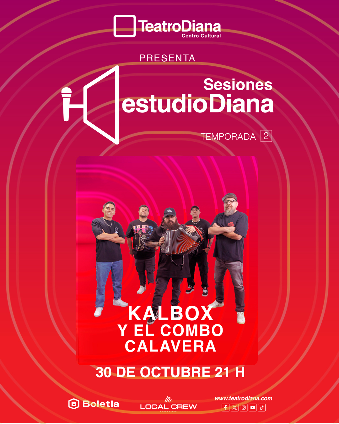 Teatro Diana - 🎶 La espera casi termina 🎶 Los Bunkers... | Facebook