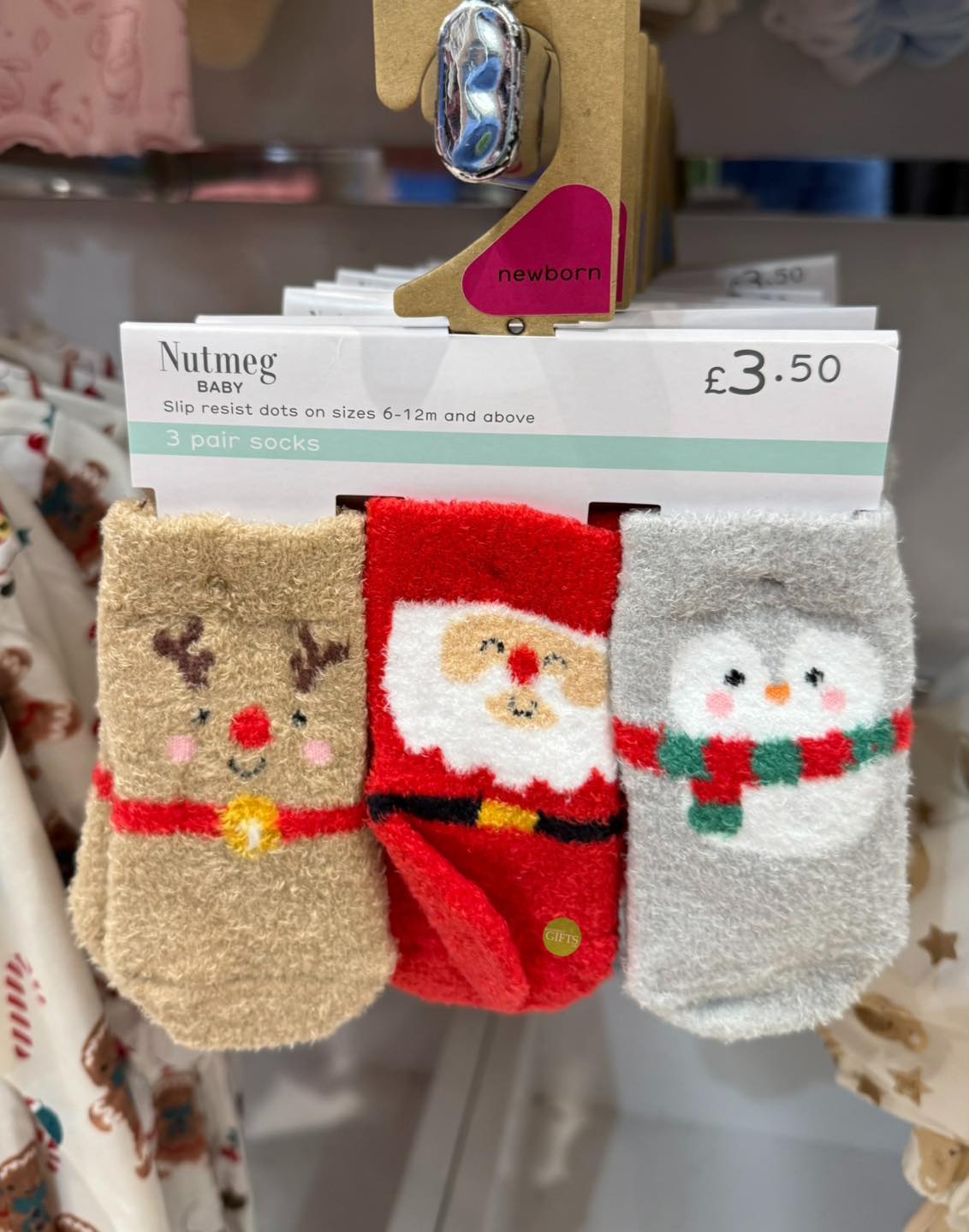 Pairs of NEW Festive Baby Socks at Morrisons 👶 🎅
