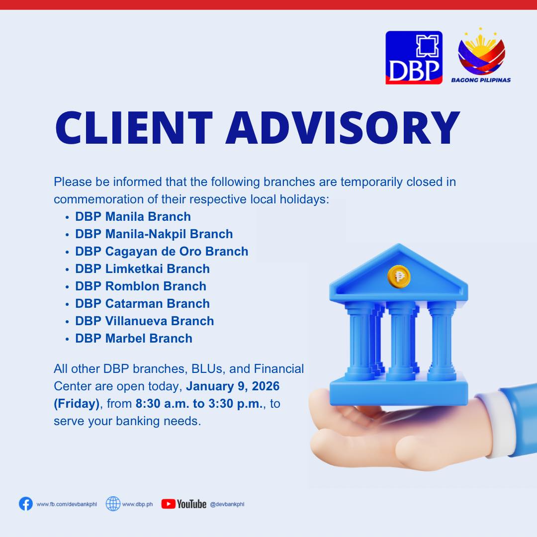 CLIENT ADVISORY... - Development Bank of the Philippines | Facebook